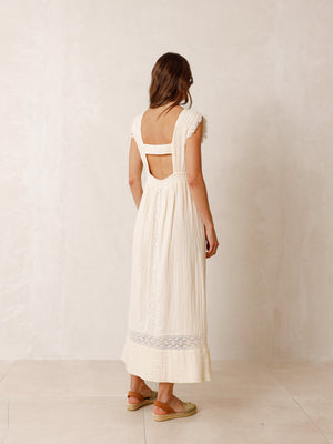 Summer Cotton Dress in Crudo