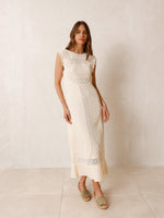 Summer Cotton Dress in Crudo