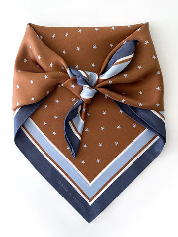 The Borey Silk Scarf. Dark Hampton