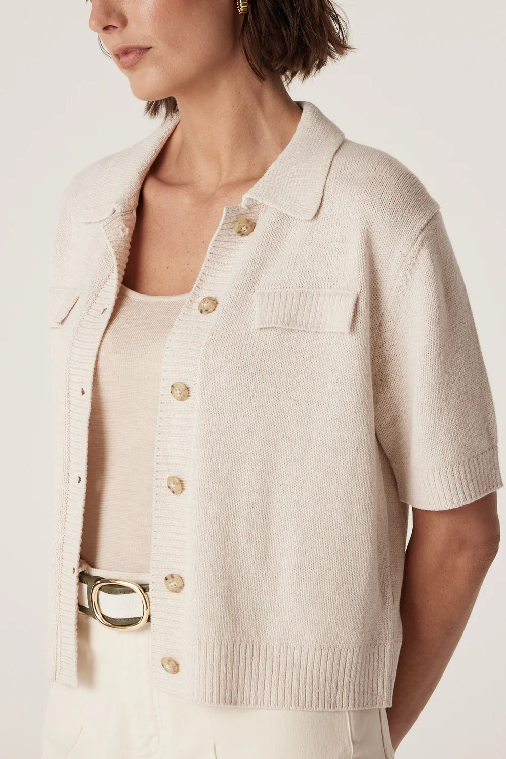 Flax Knit Top in Calico