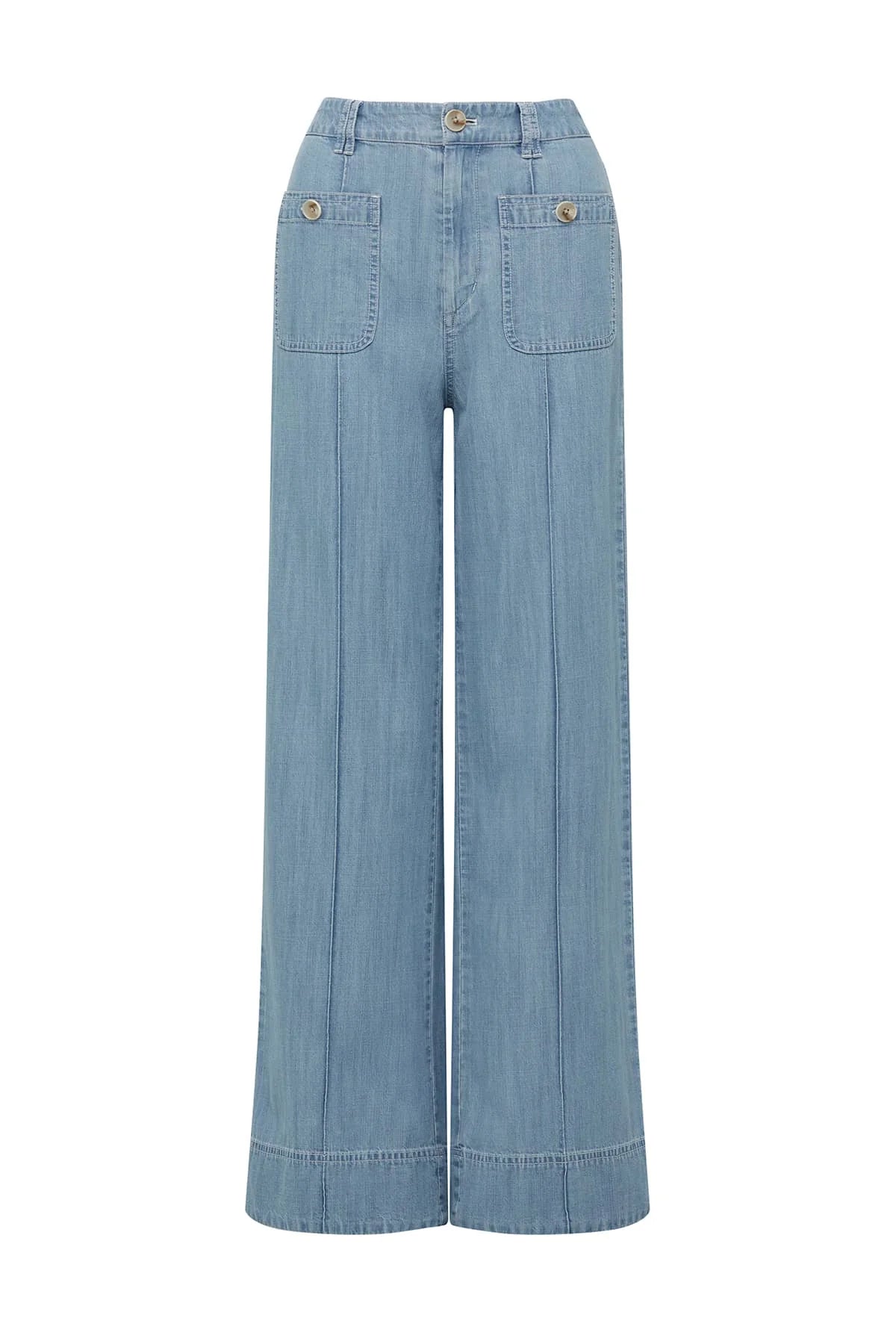 Ellie Pant in Chambray