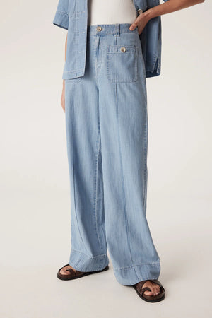 Ellie Pant in Chambray