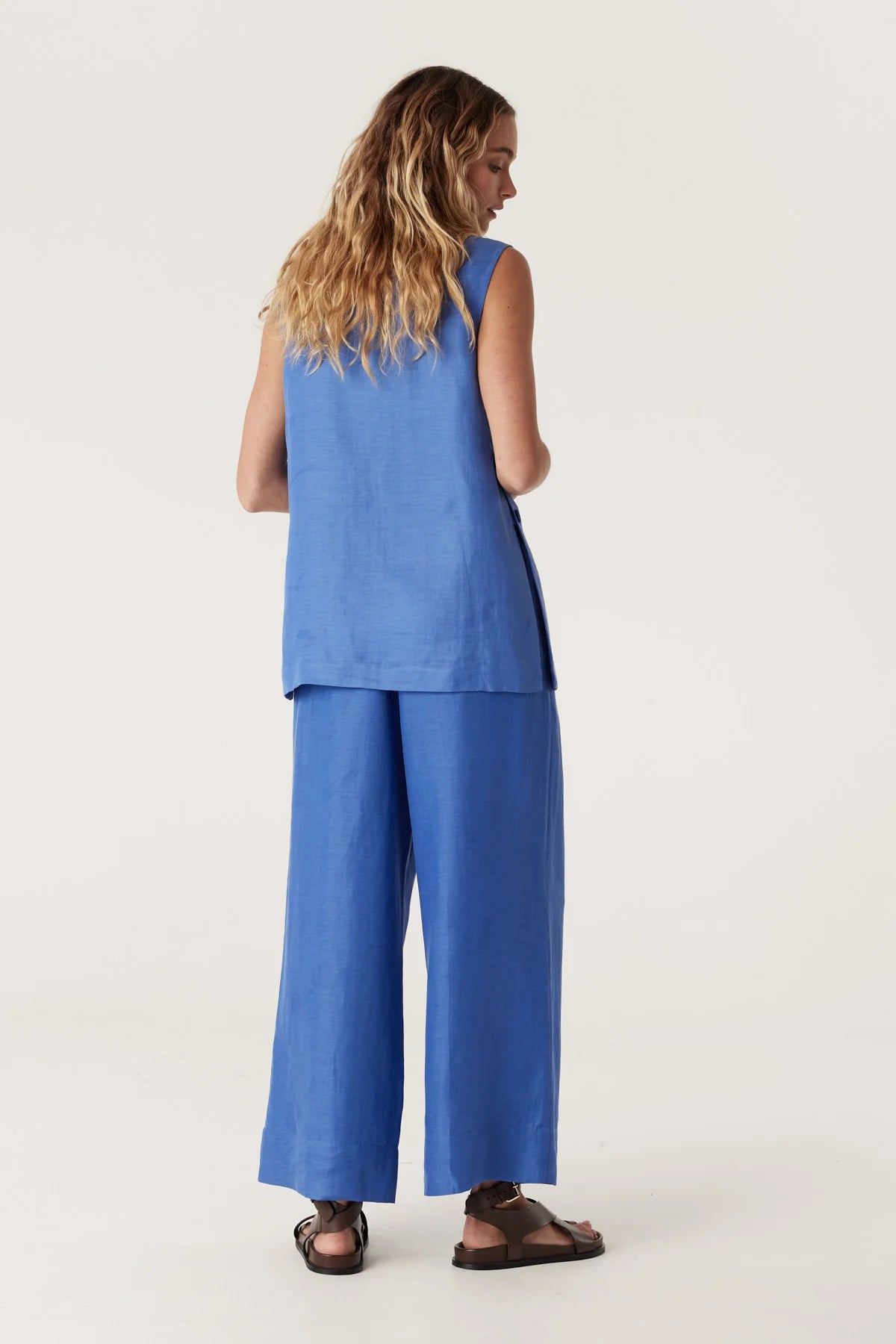 Tyler Top in Cornflower Blue