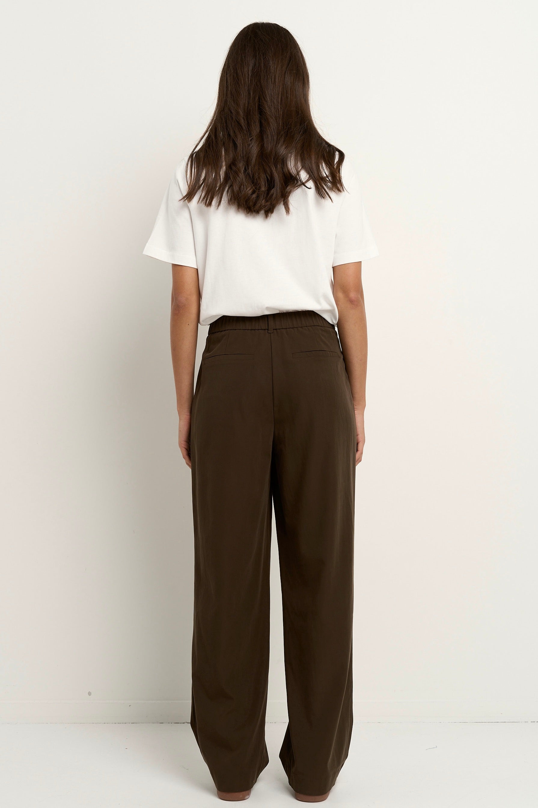 Confidential Chocolate Soft Touch Longer Length Elastic Back Pants