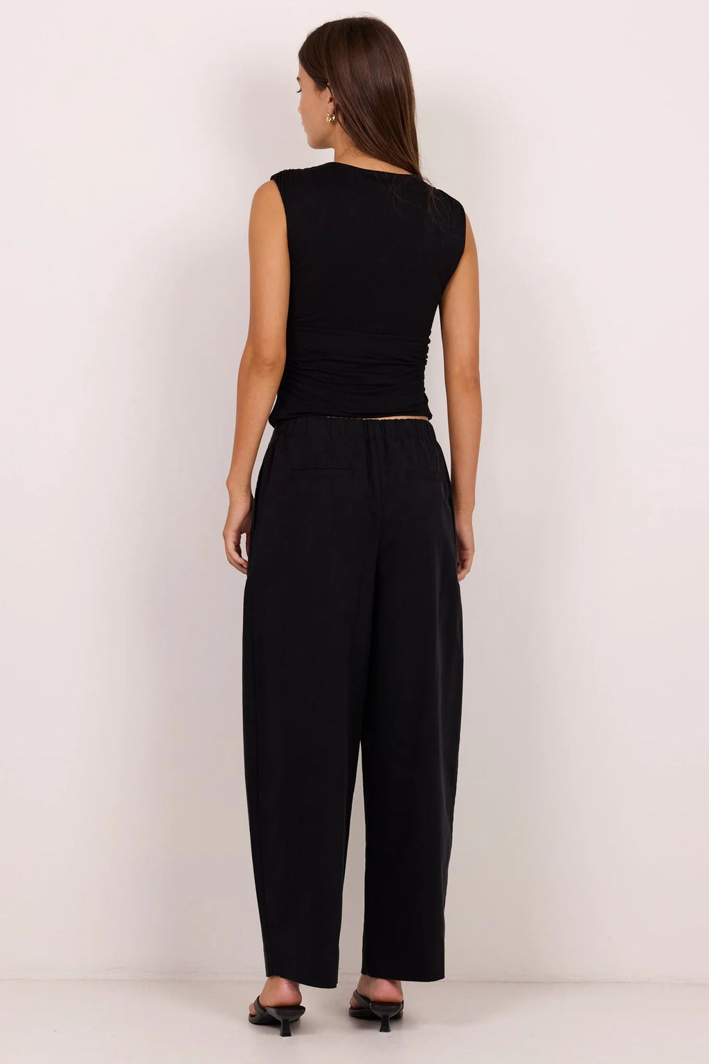 Manifesto Front Pleat Barrel Leg Pants - Stories be Told