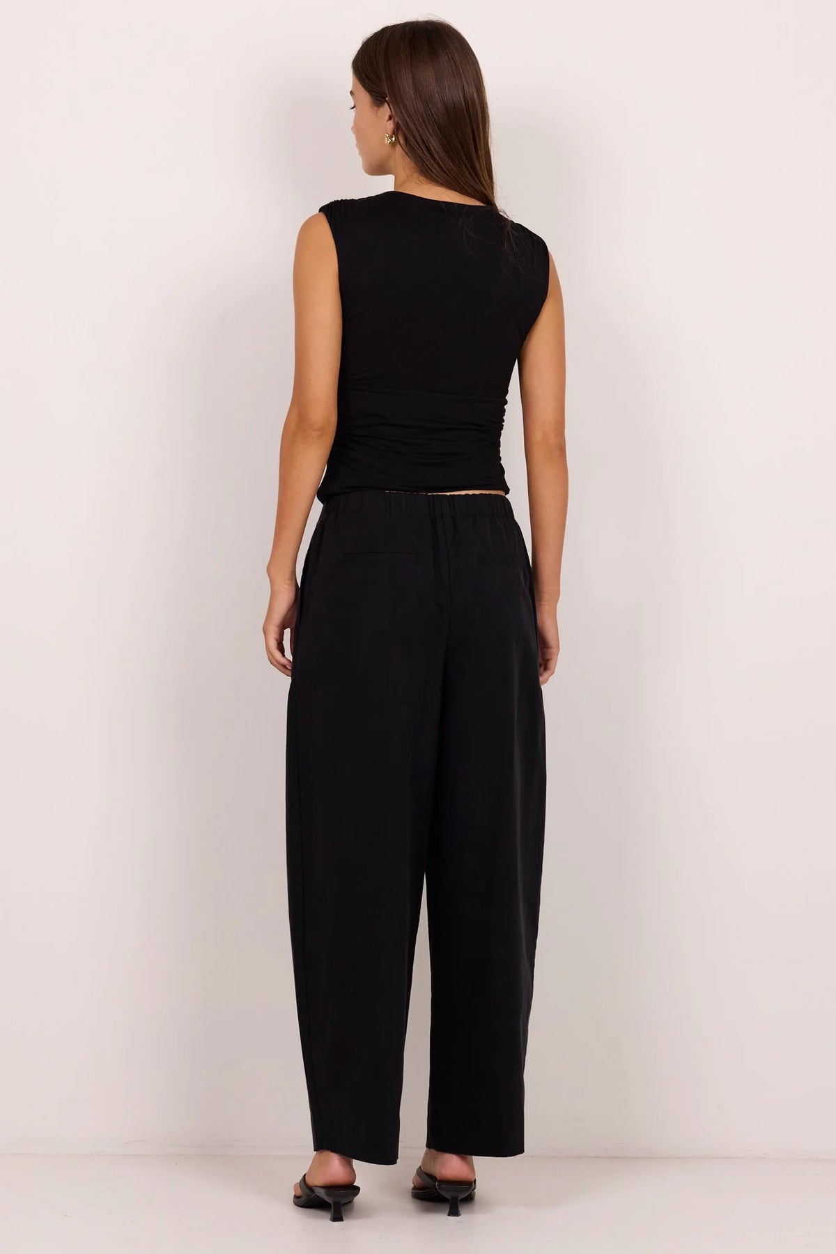 Manifesto Front Pleat Barrel Leg Pants - Stories be Told