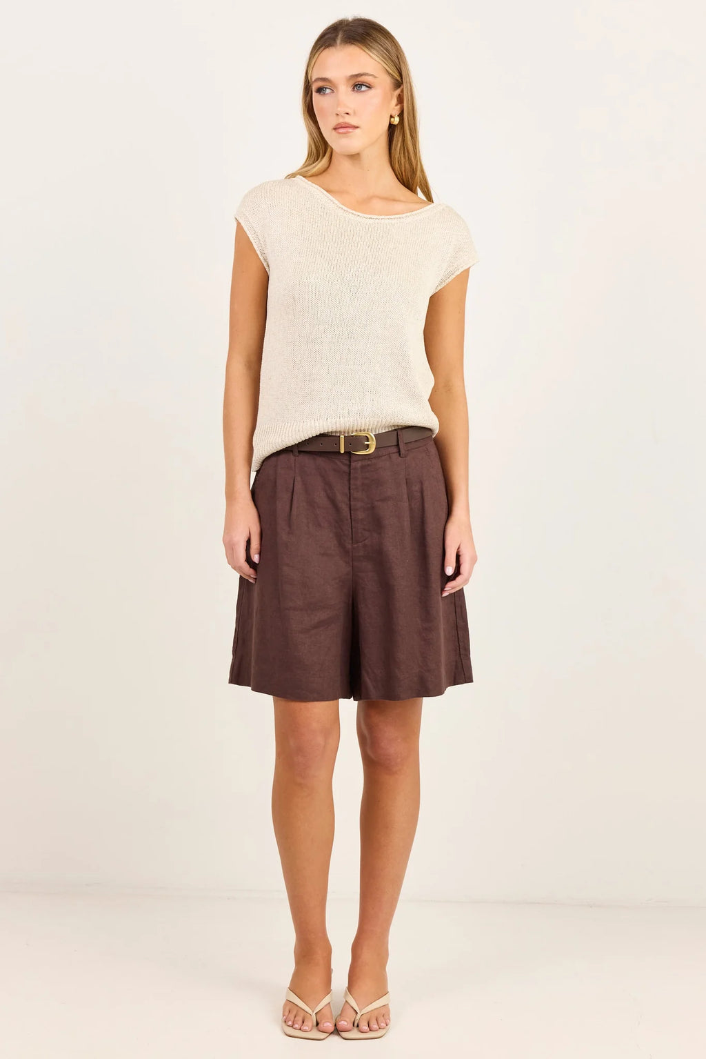 Literal Linen Pleat front Shorts - Stories be Told