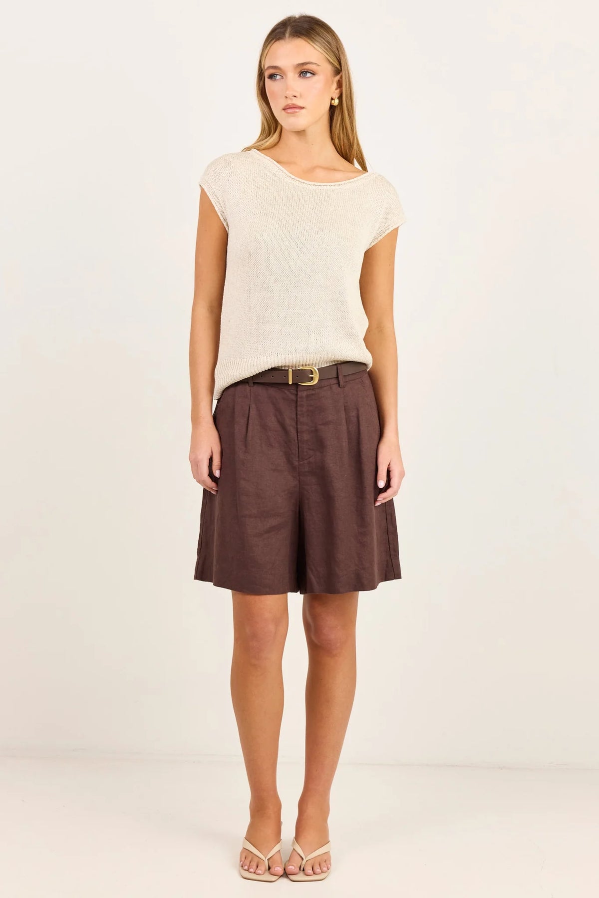 Literal Linen Pleat front Shorts - Stories be Told