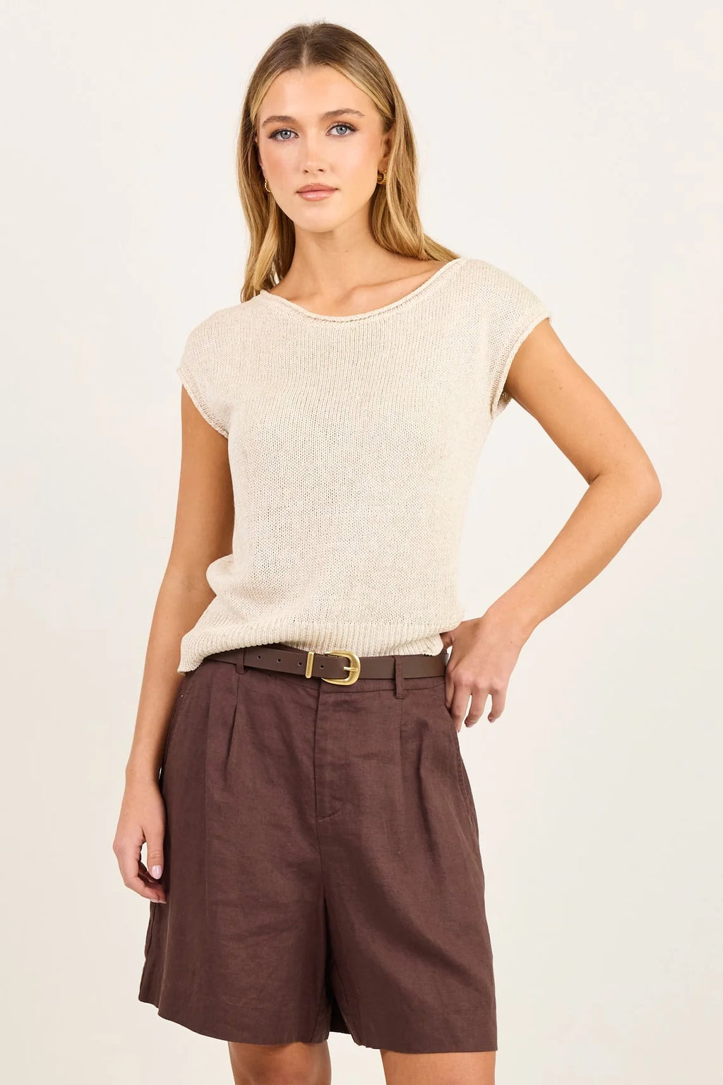Literal Linen Pleat front Shorts - Stories be Told
