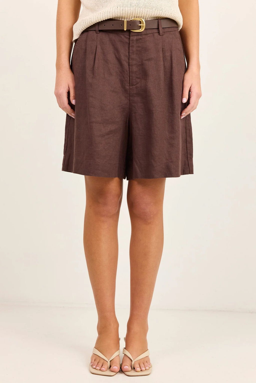 Literal Linen Pleat front Shorts - Stories be Told