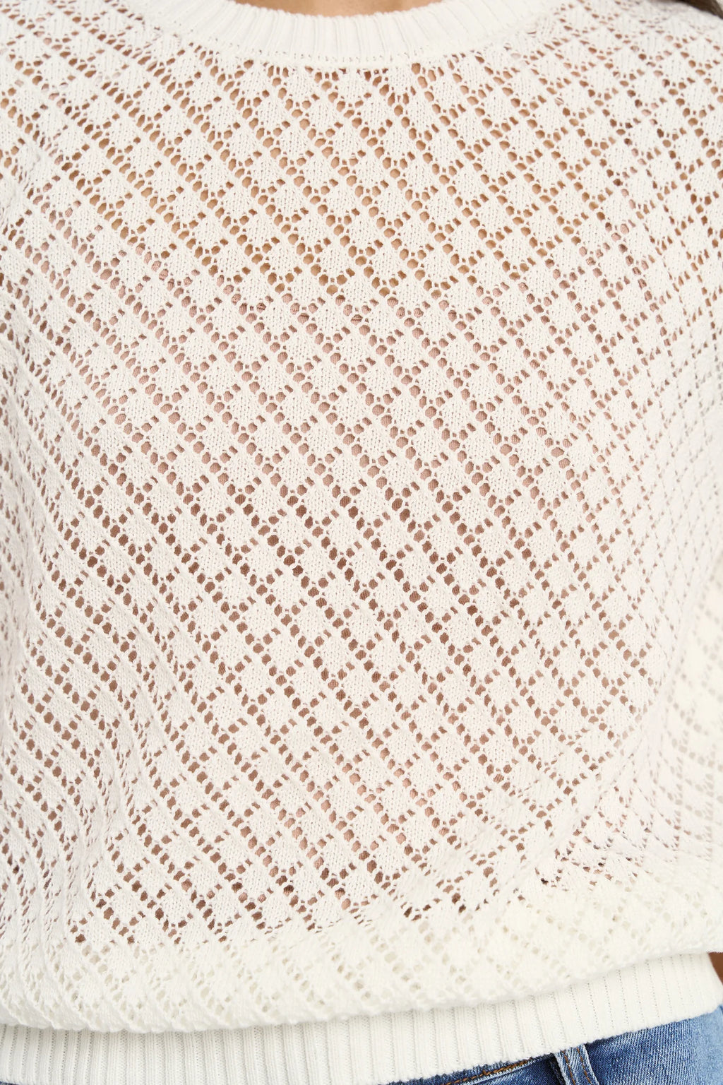 Dapple Ivory Boxy Knit  Ivy + Jack