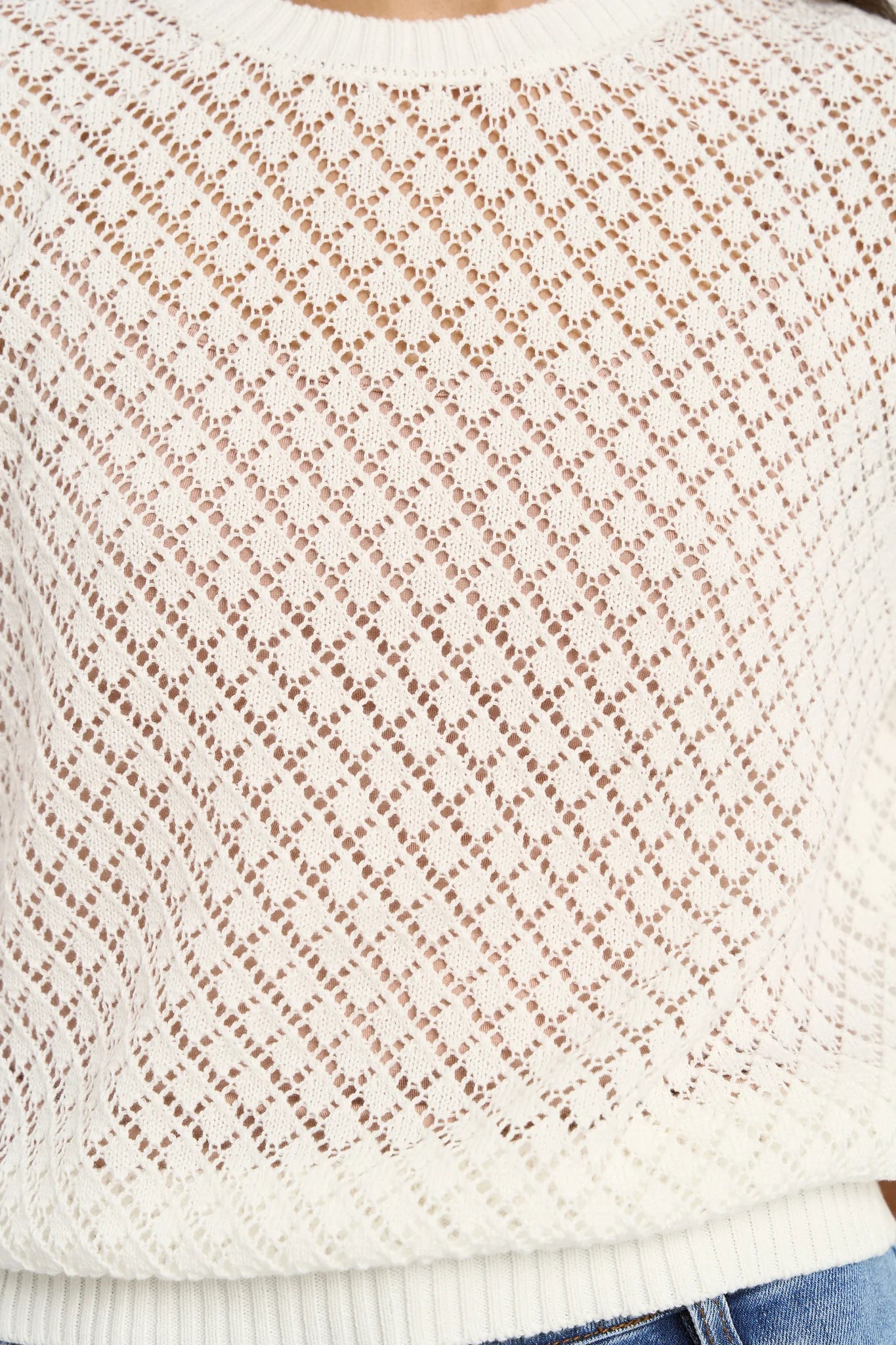 Dapple Ivory Boxy Knit  Ivy + Jack