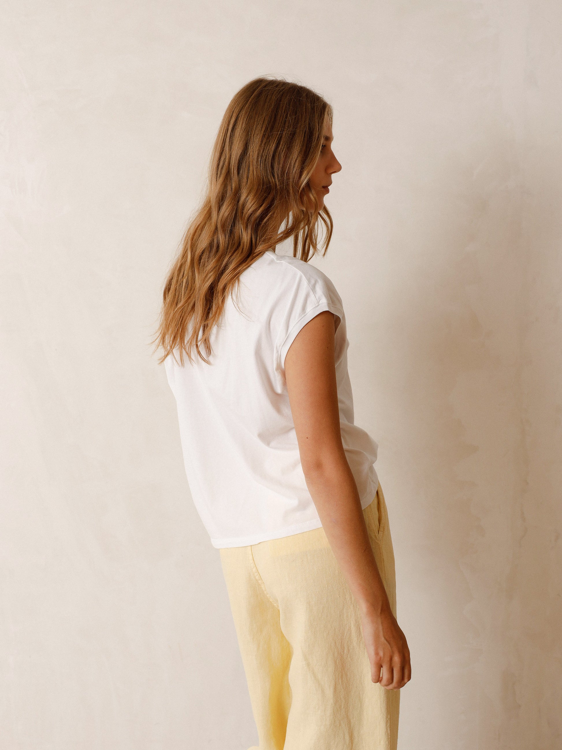Muscle Tee Shirt in White