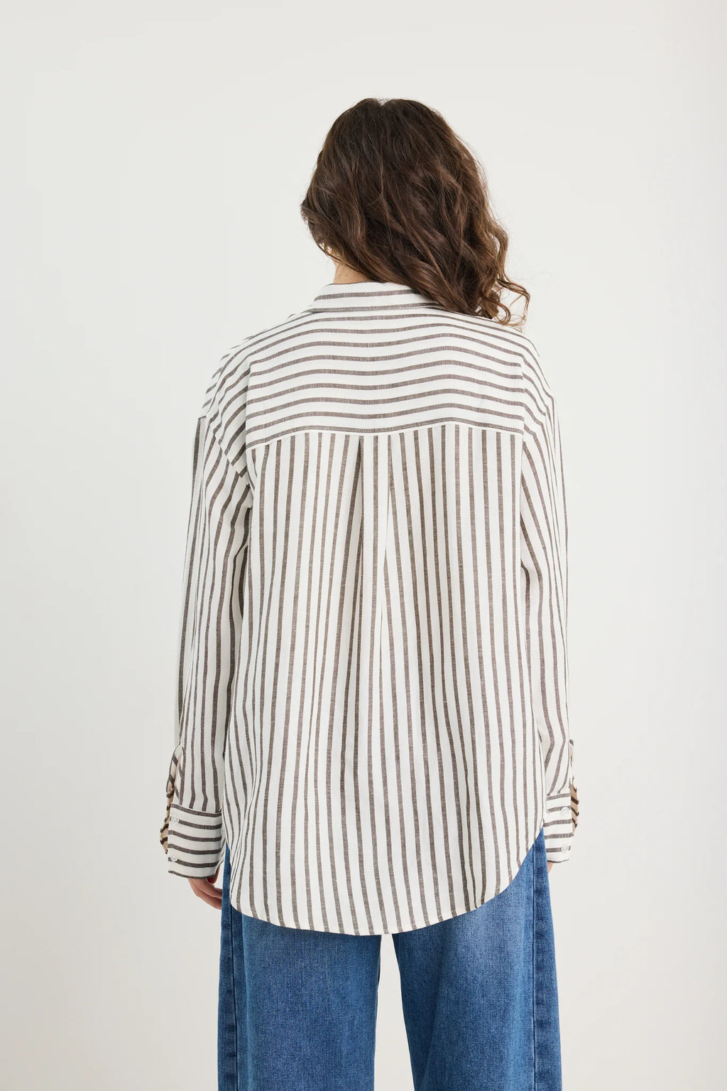 Ealted Green Stripe Oversize Shirt.  Re:union