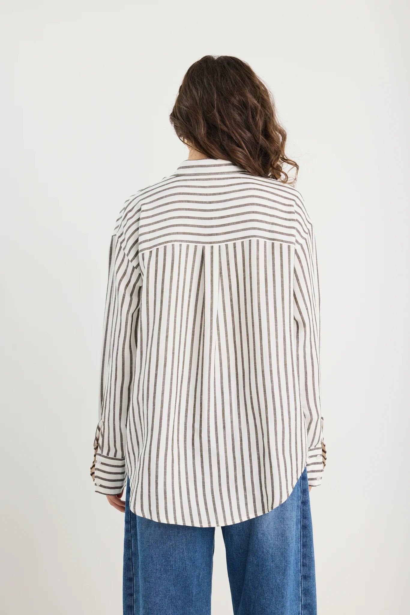 Ealted Green Stripe Oversize Shirt.  Re:union