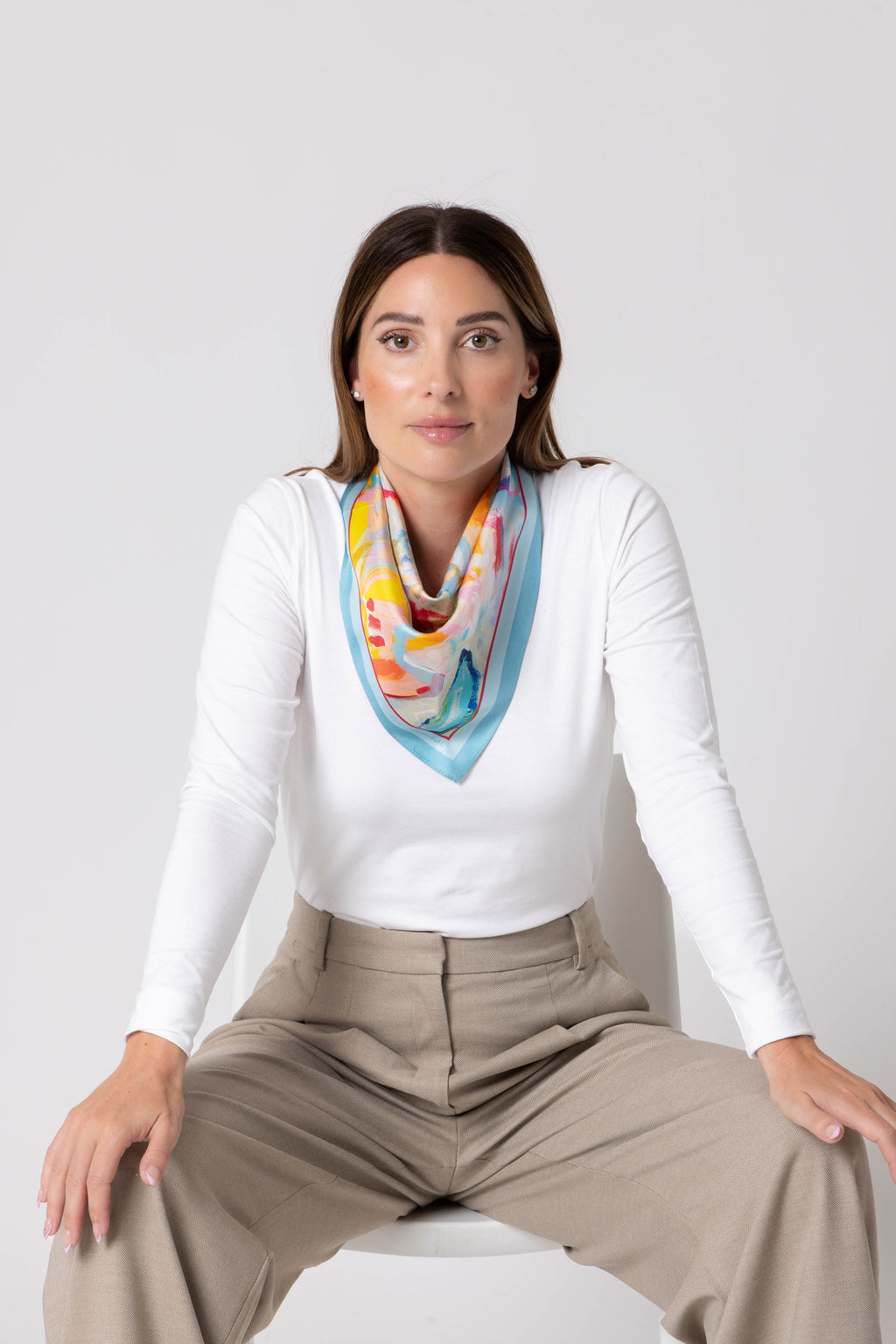 Dark Hampton Silk Scarf Finn