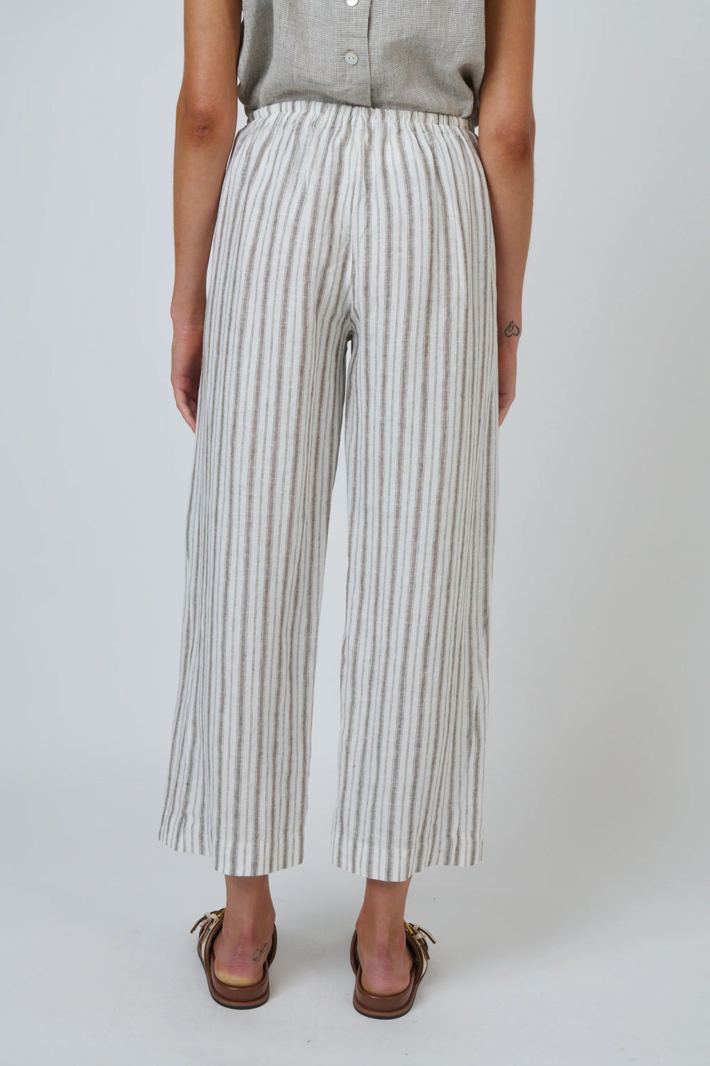 Travertine Linen Pants - Naturals by O&J