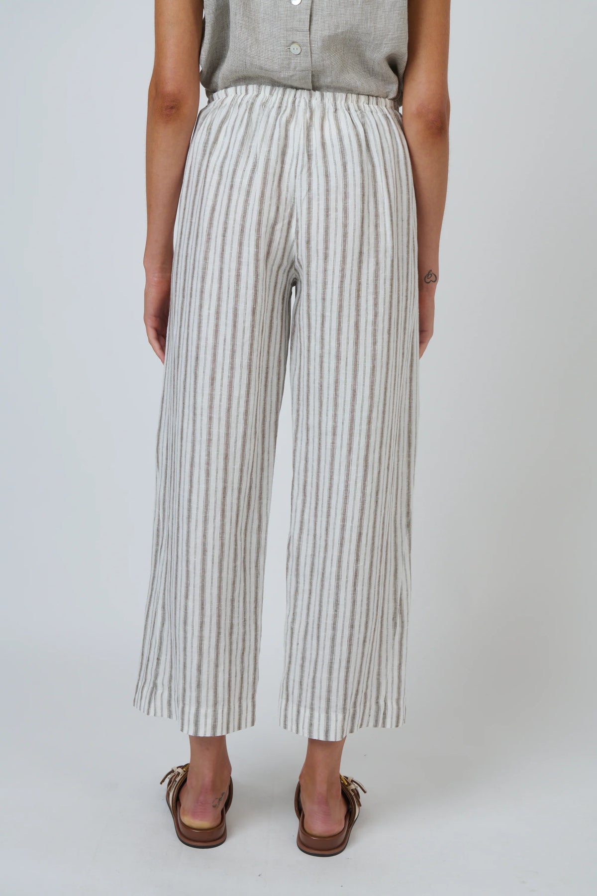 Travertine Linen Pants - Naturals by O&J