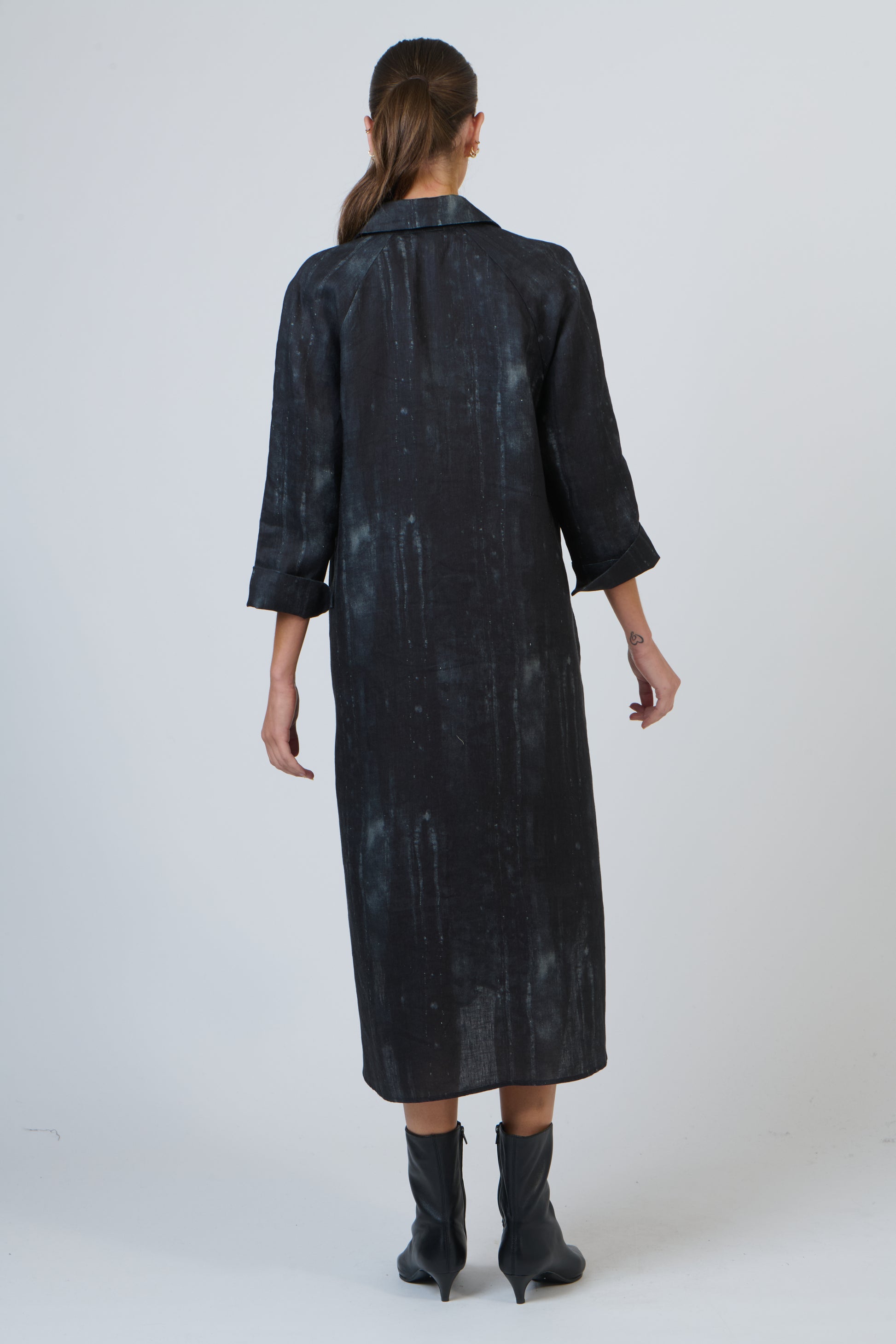 GA417  Linen Dress Naturals