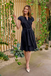 Cap Sleeve Dress in Black