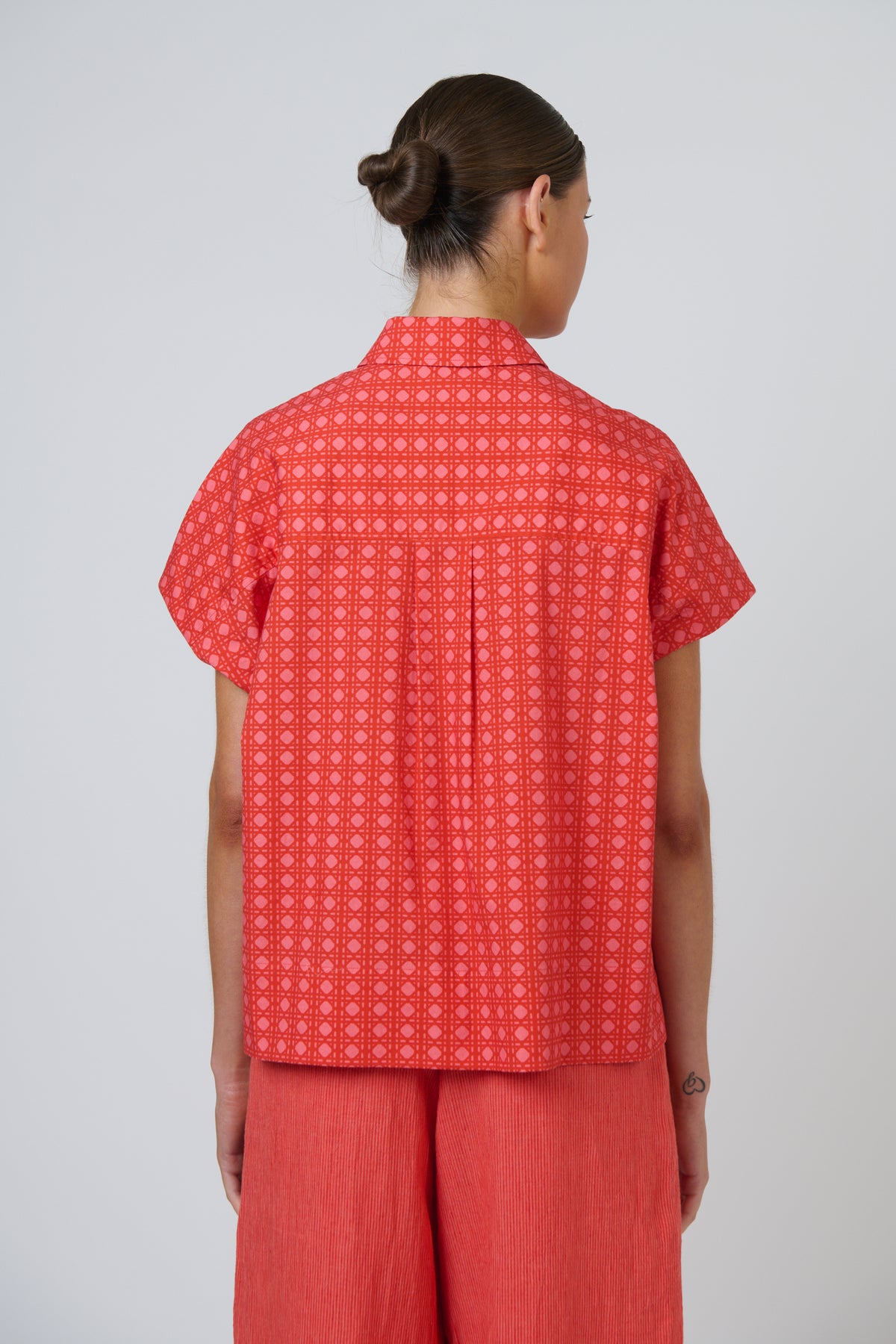 GA533 Poplin Top Cannage - Naturals