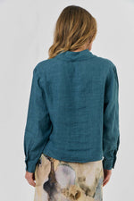 Linen Jacket in Eucalyptus