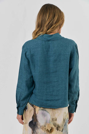 Linen Jacket in Eucalyptus