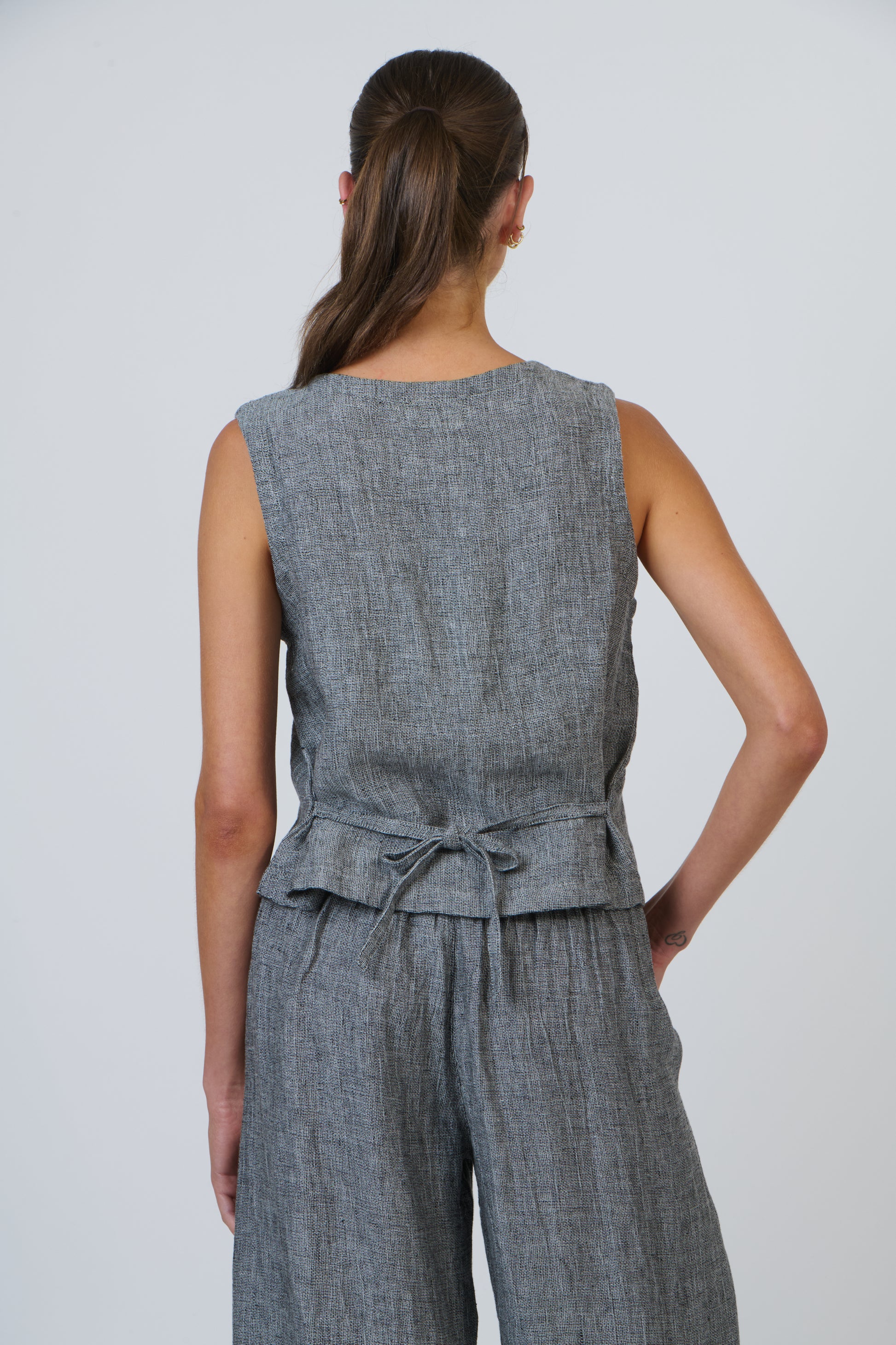 GA580  Linen Vest Naturals