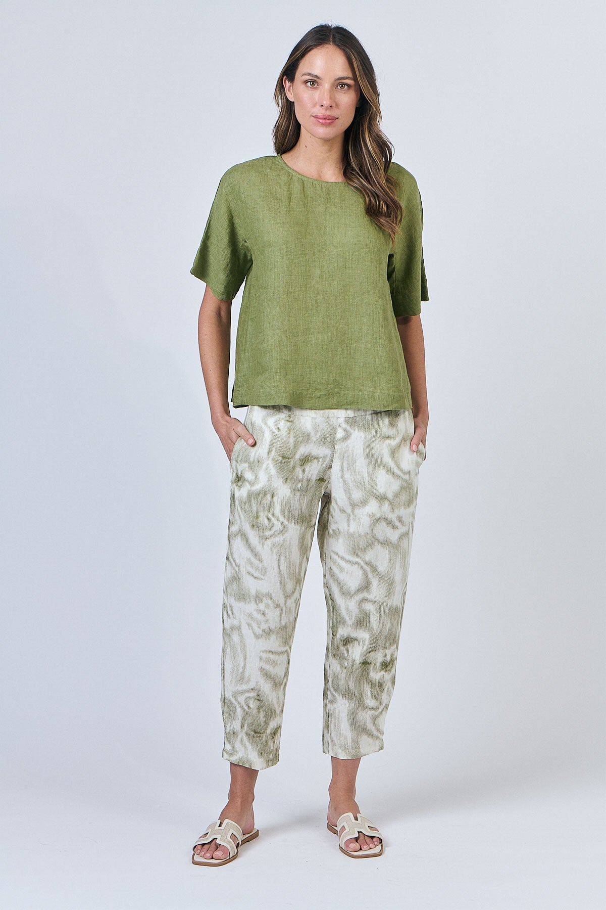 GA585MS Top By Naturals Moss