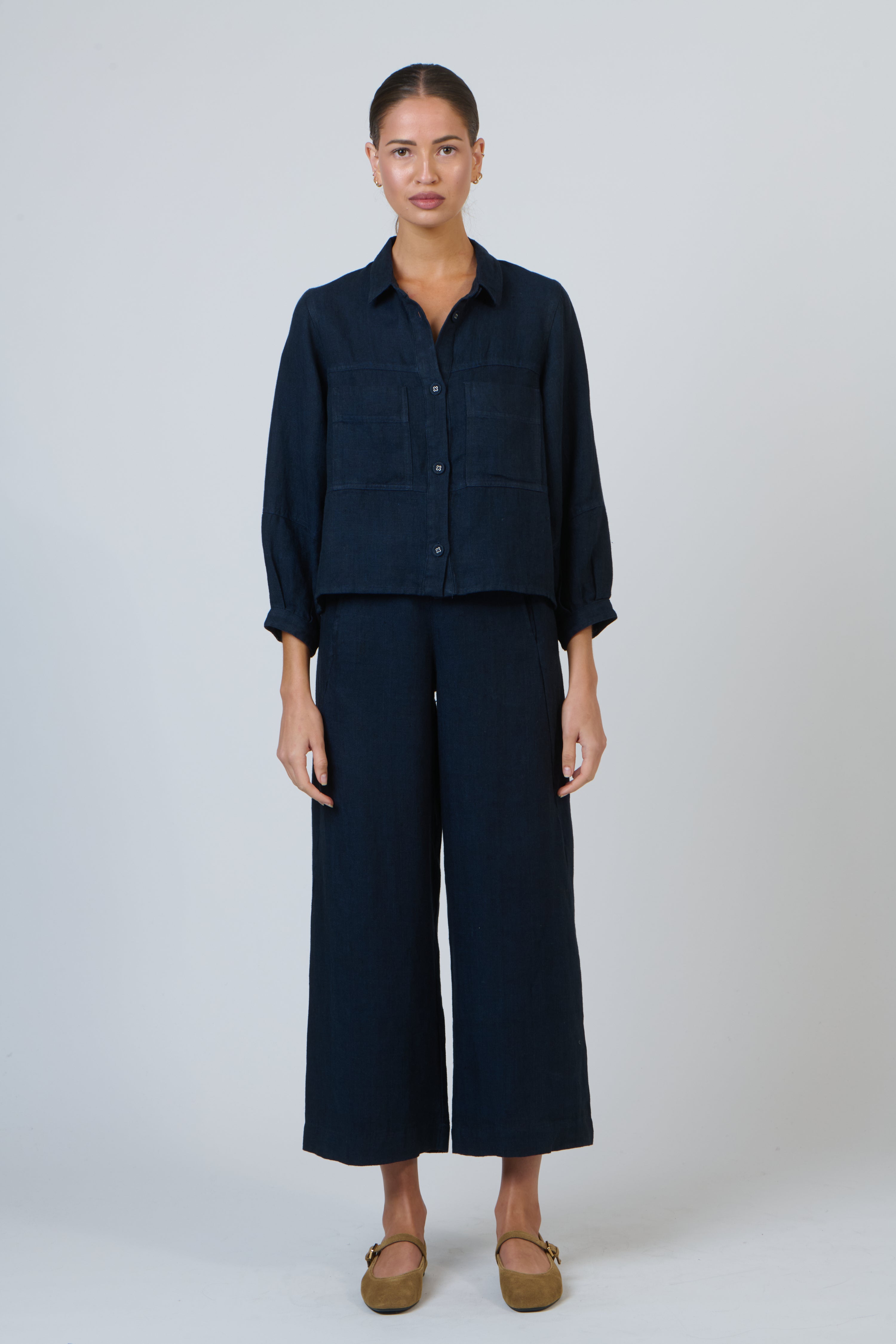 GA598DP Linen Shirt Jacket Naturals