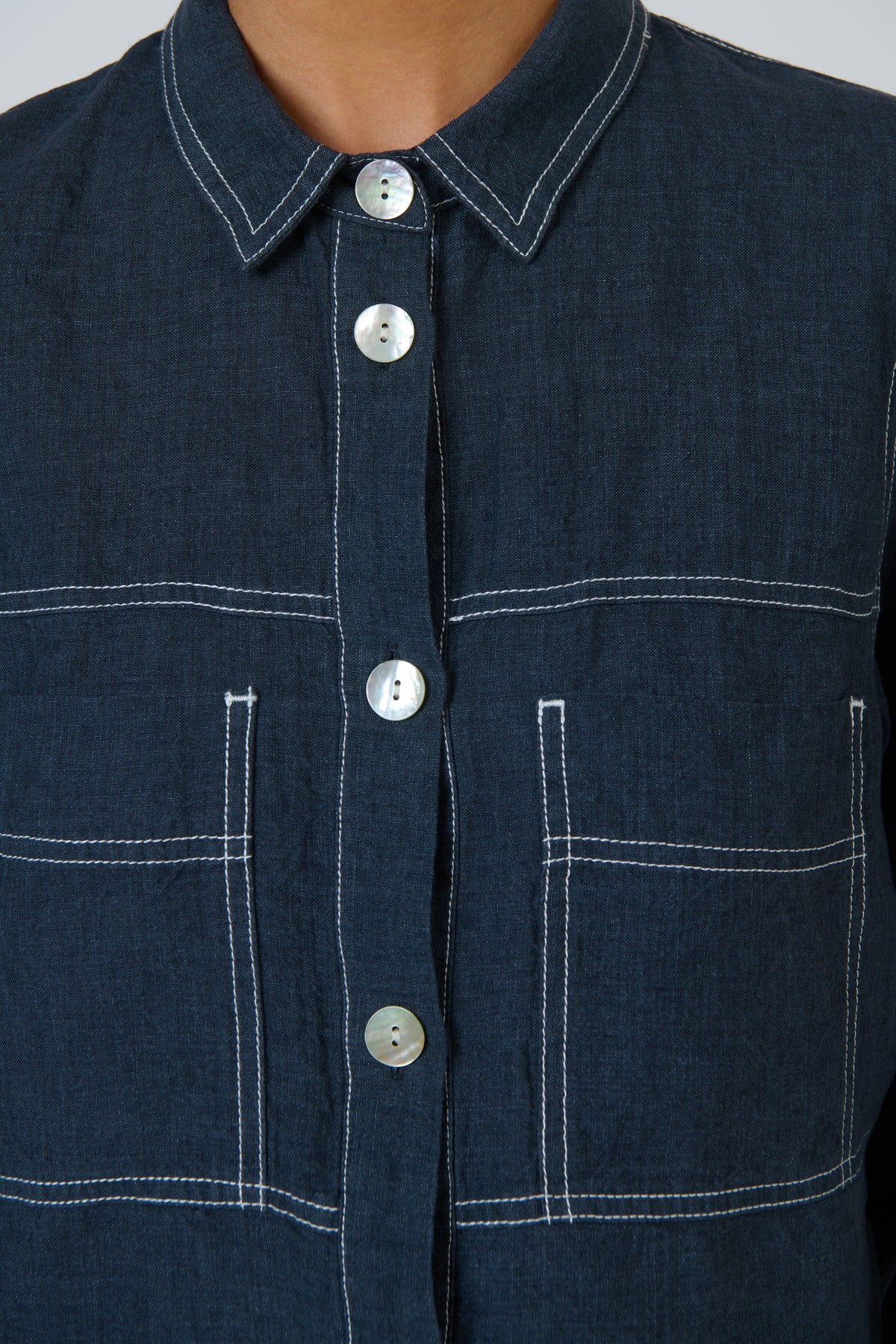 GA598 Linen Jacket - Naturals