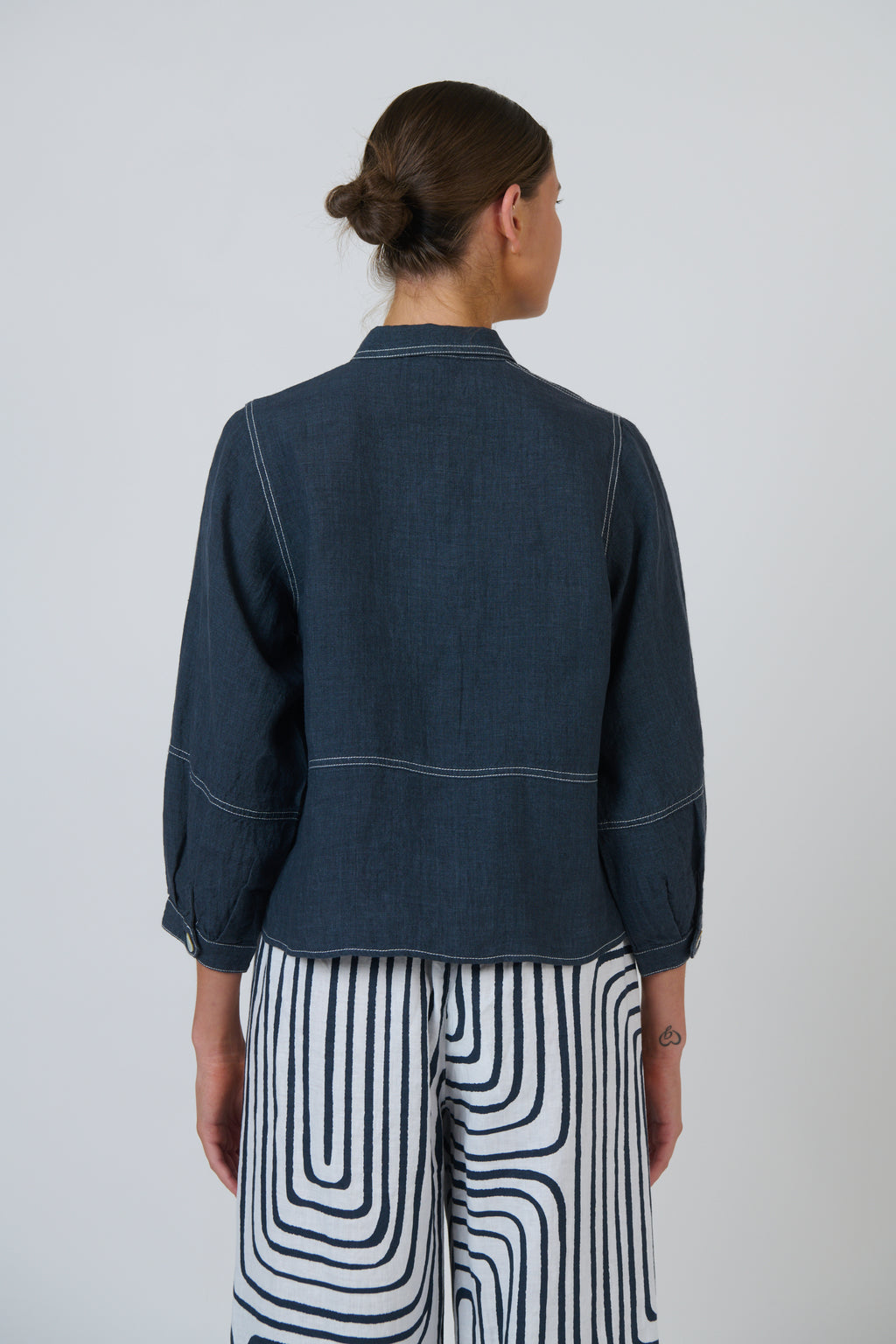 GA598 Linen Jacket - Naturals