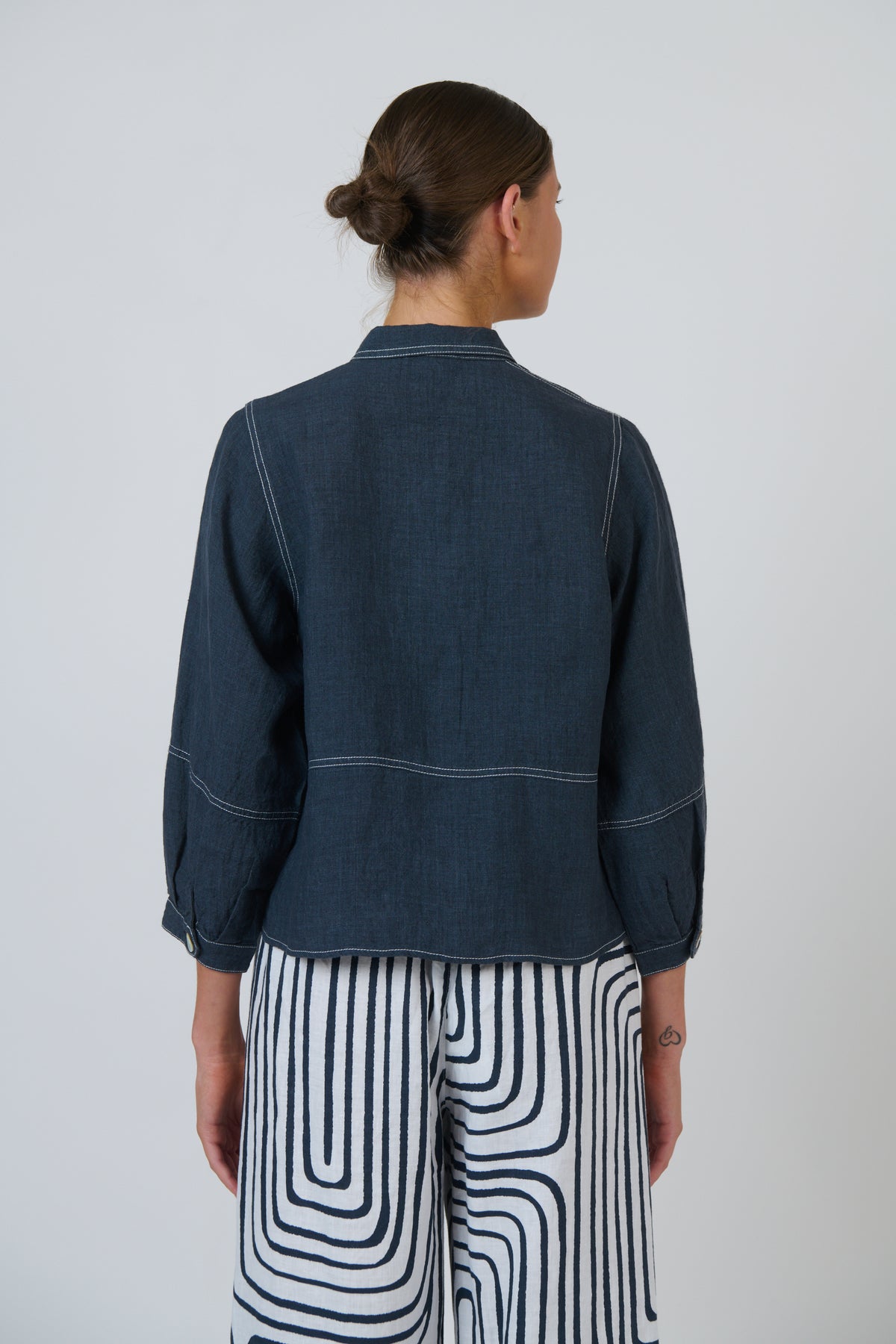 GA598 Linen Jacket - Naturals