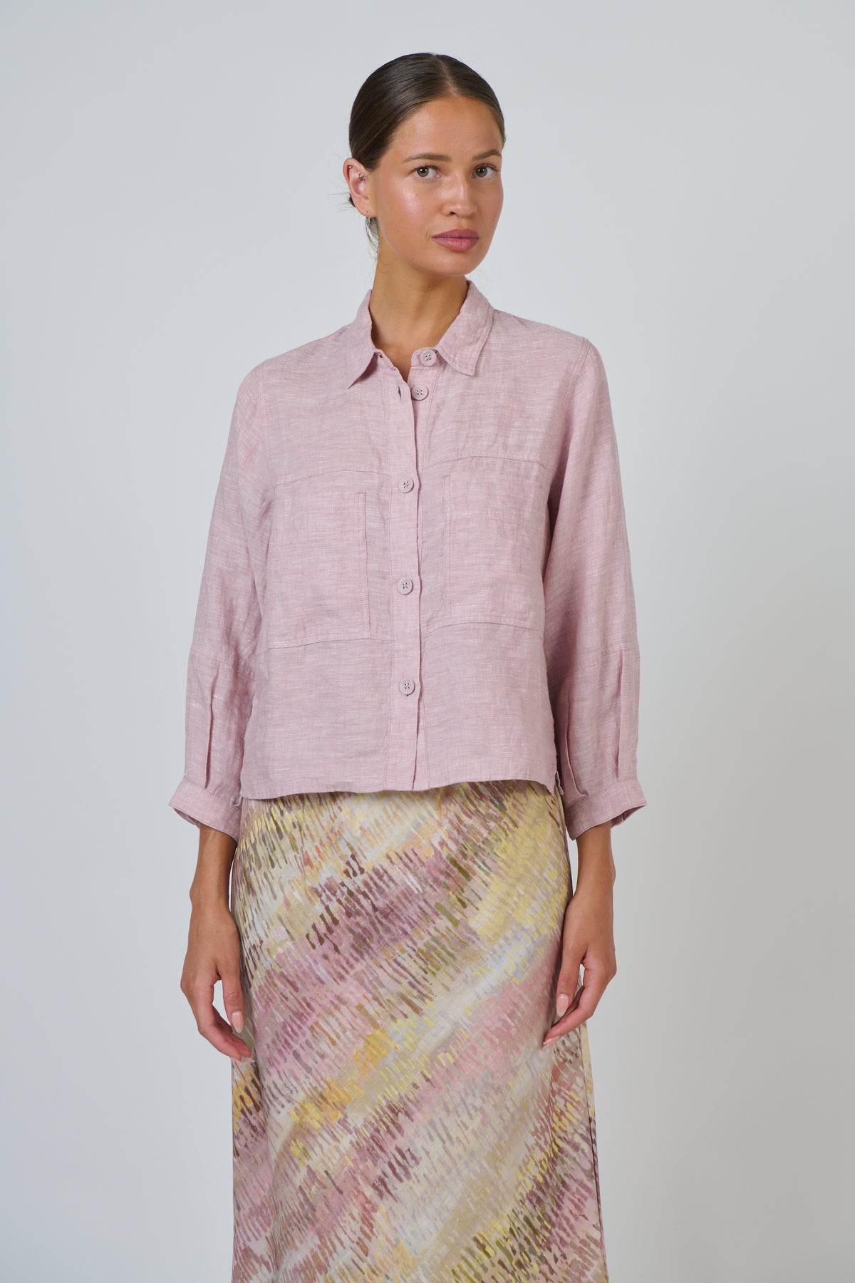 GA598 Linen Jacket Radish- Naturals