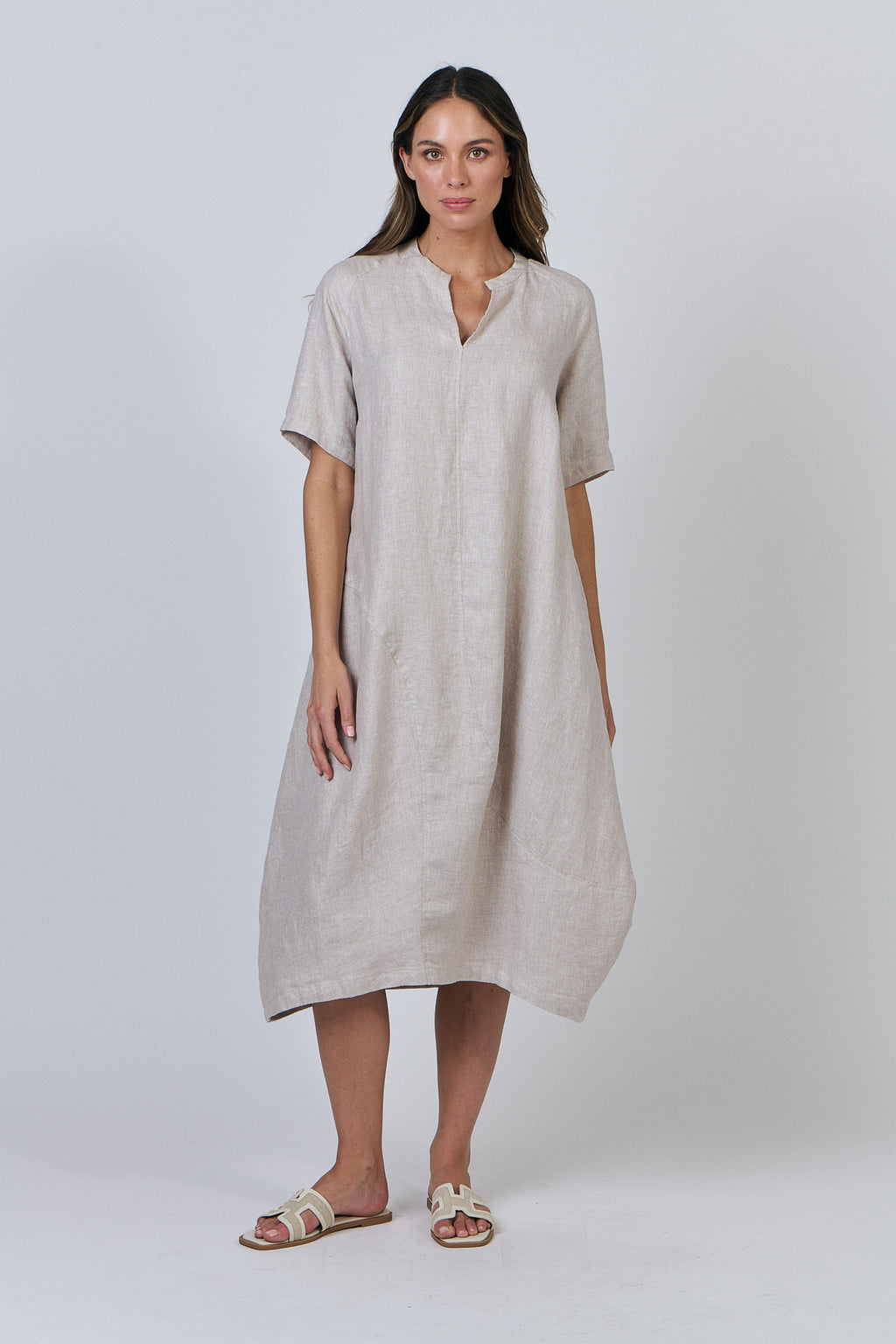 Janet dress in Dune or Poseidon  Naturals by  O&J