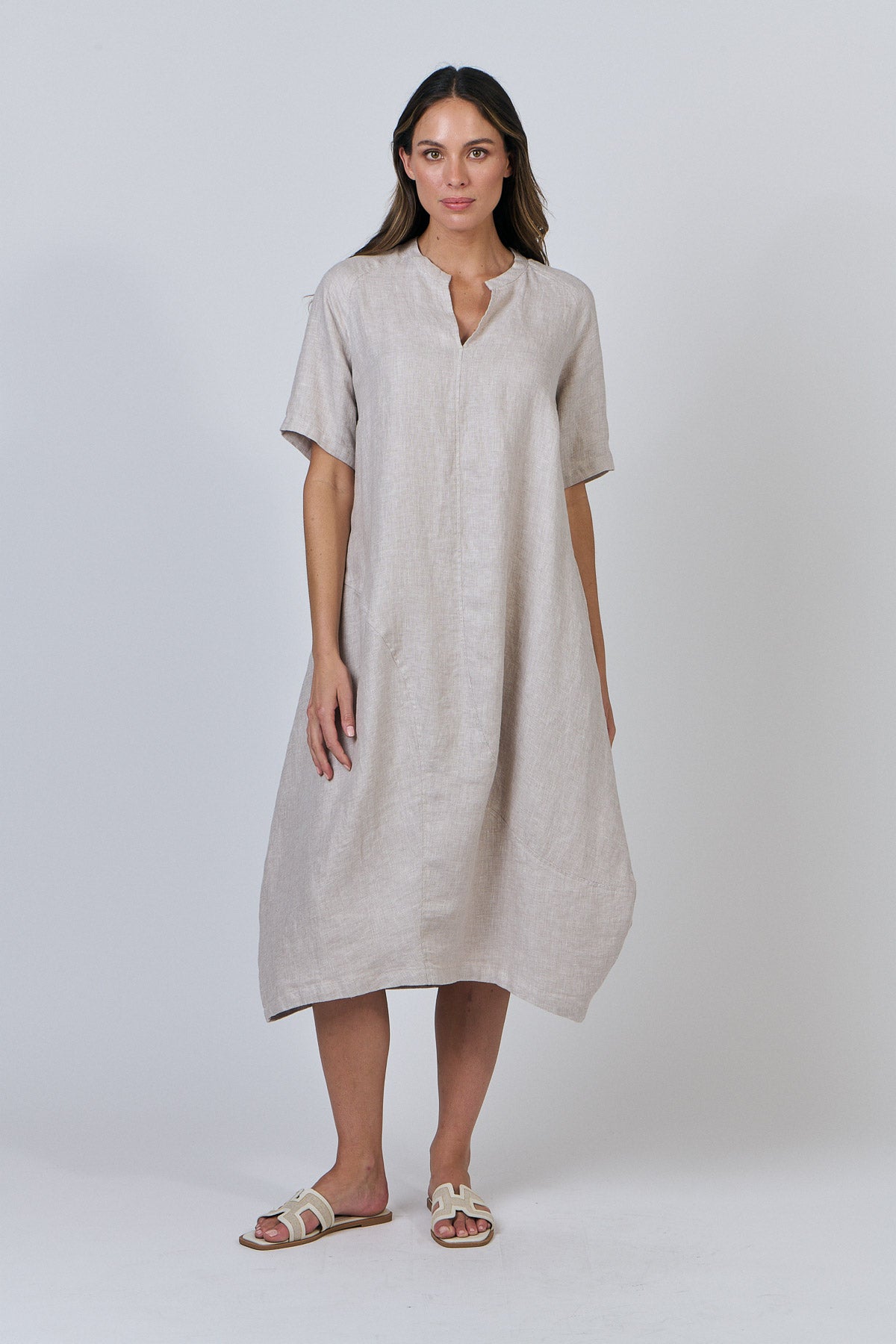 Janet dress in Dune or Poseidon  Naturals by  O&J