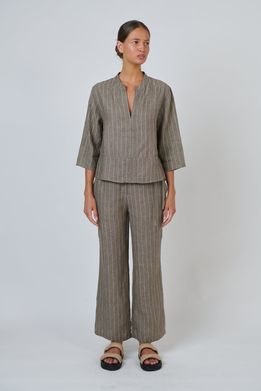 GA668 Linen Top Gauze - Naturals