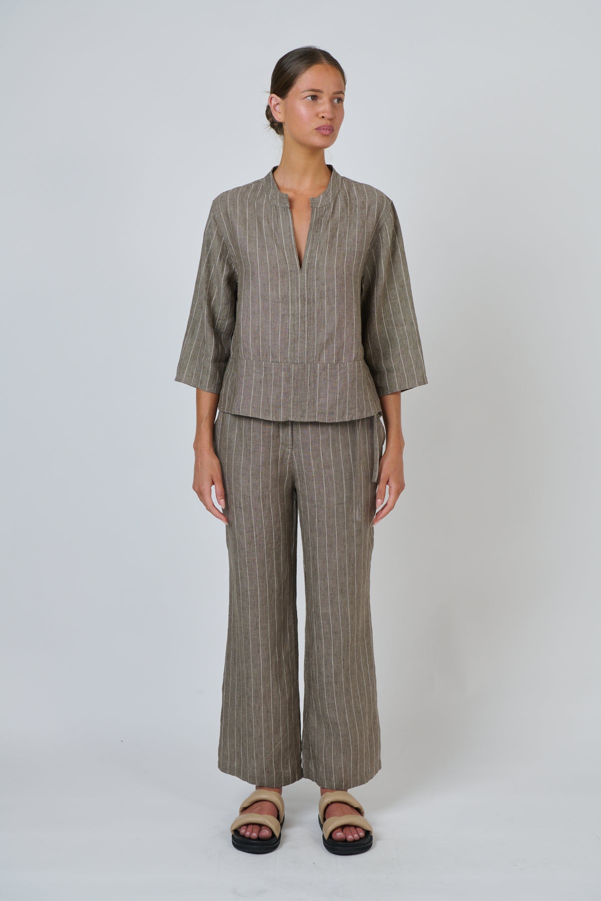 GA668 Linen Top Gauze - Naturals