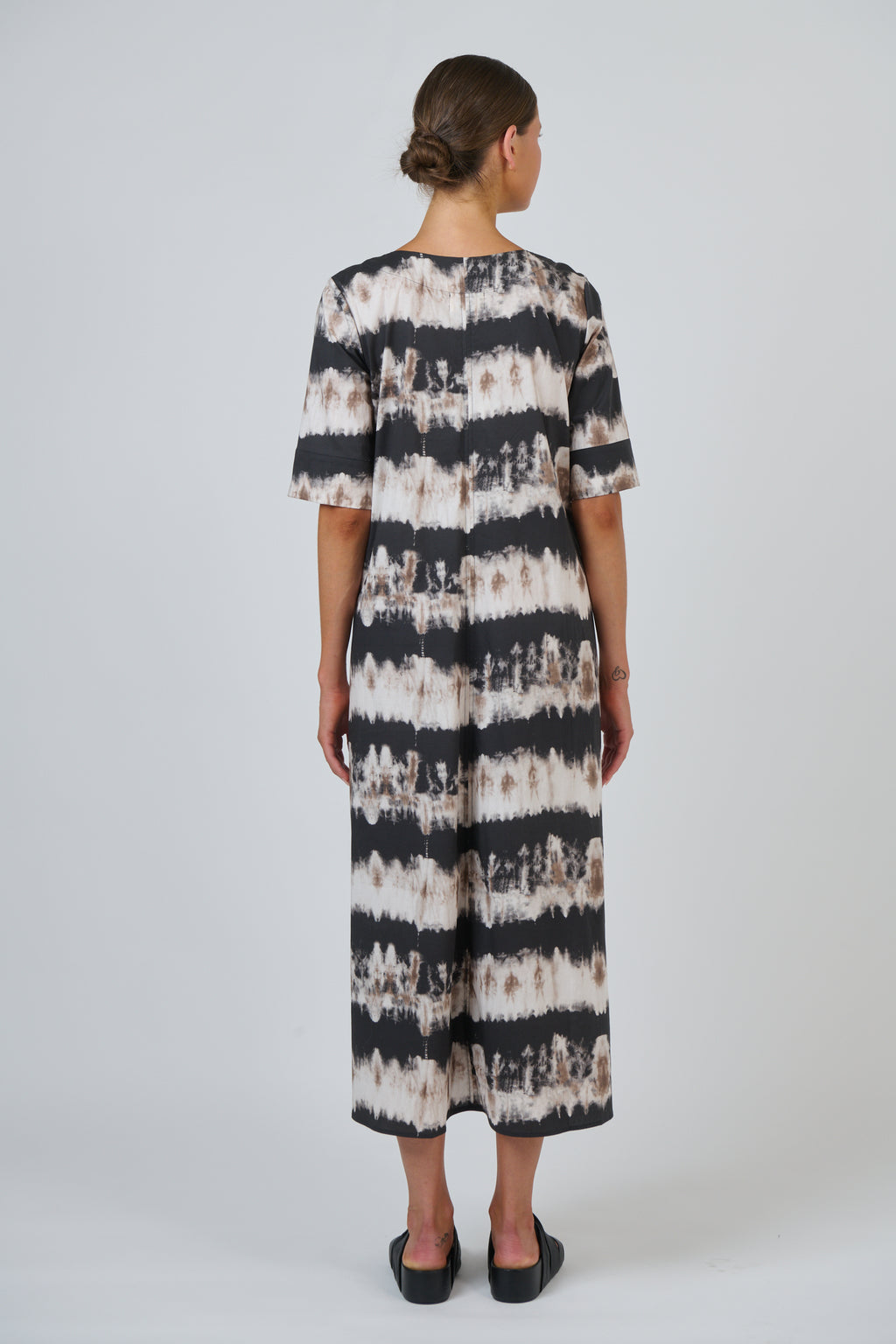 GA707 Poplin Dress Eruption - Naturals