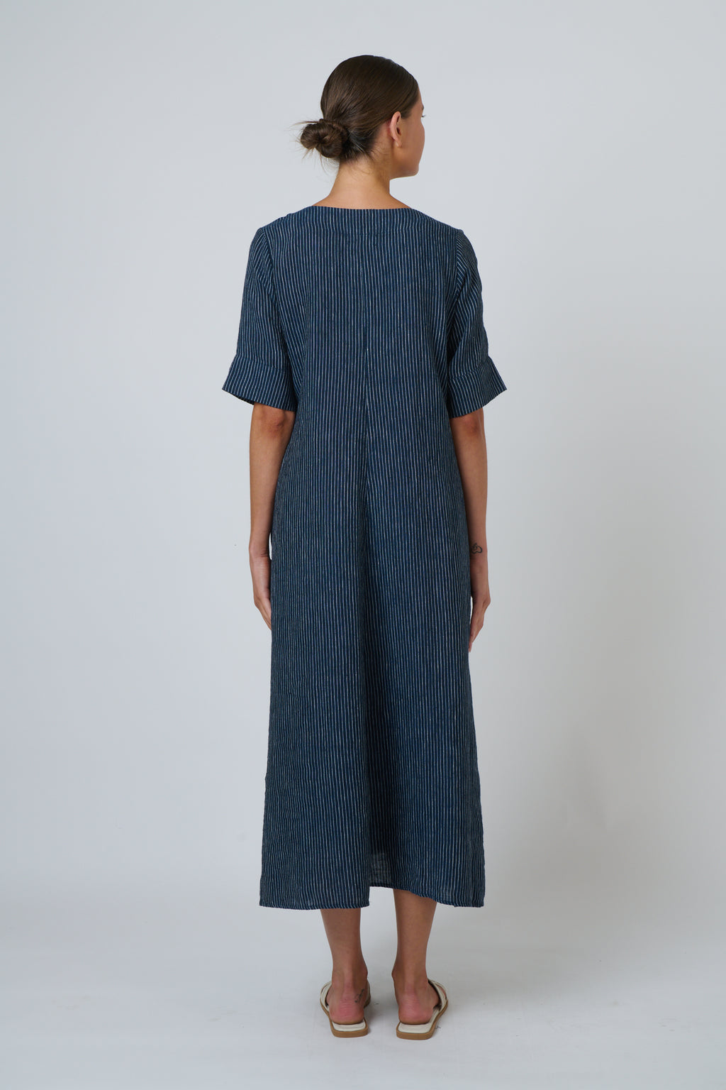 GA707 Linen Dress streamline - Naturals