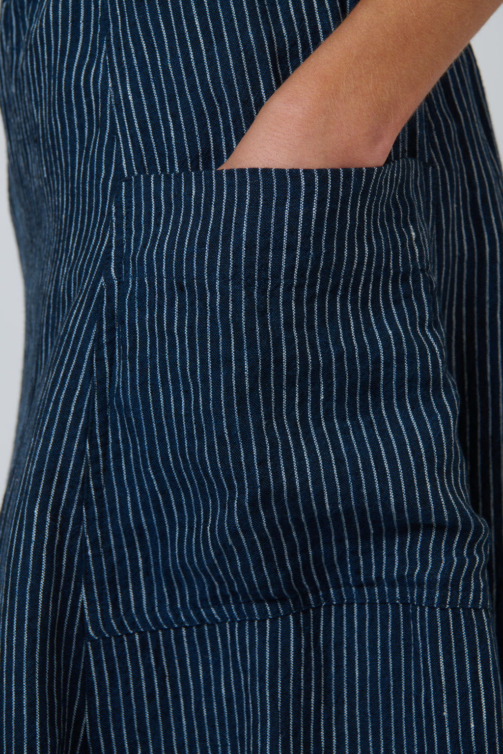 GA709 Linen Skirt Streamlined - Naturals