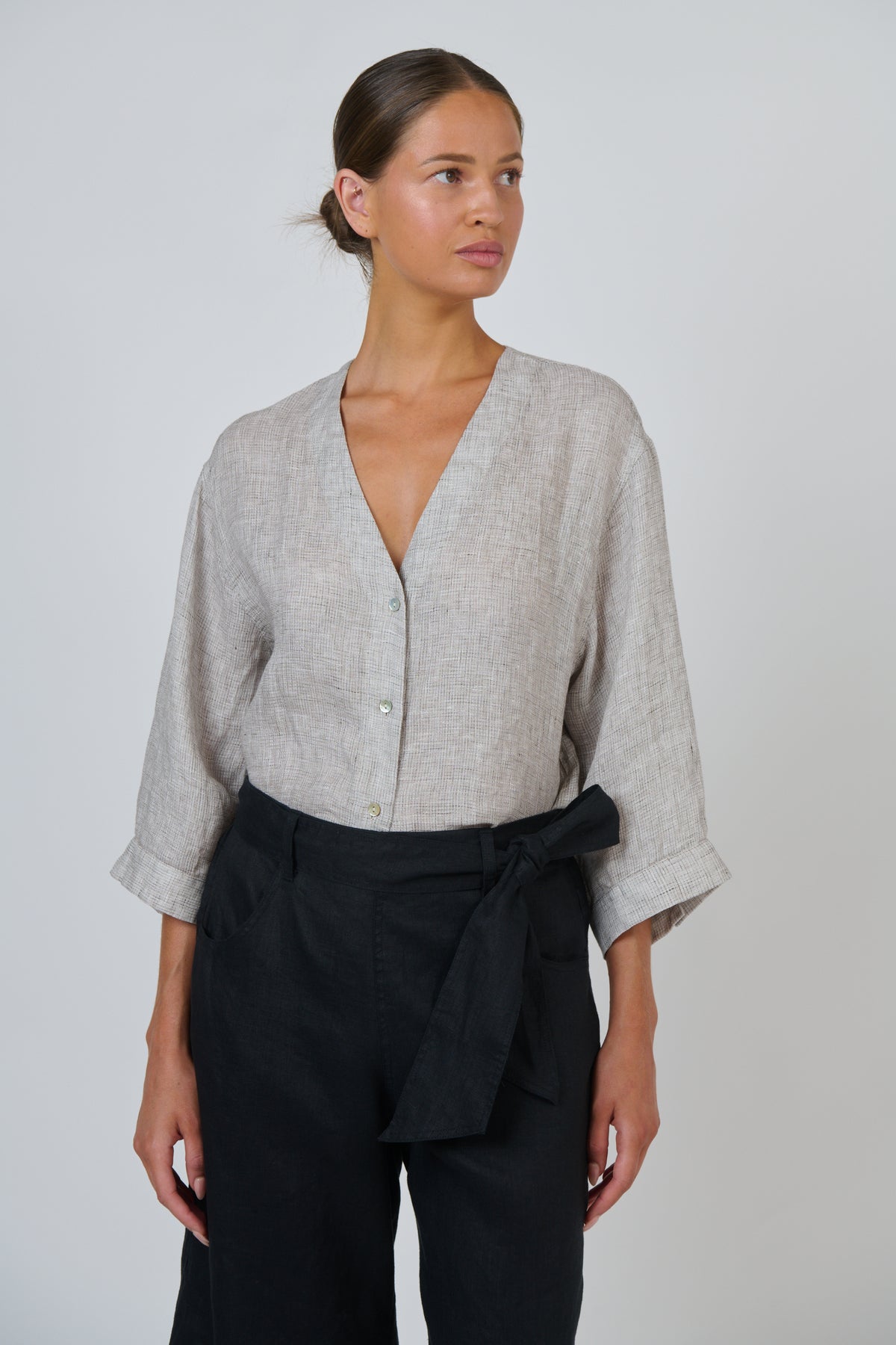 GA717 Linen Top Chai- Naturals
