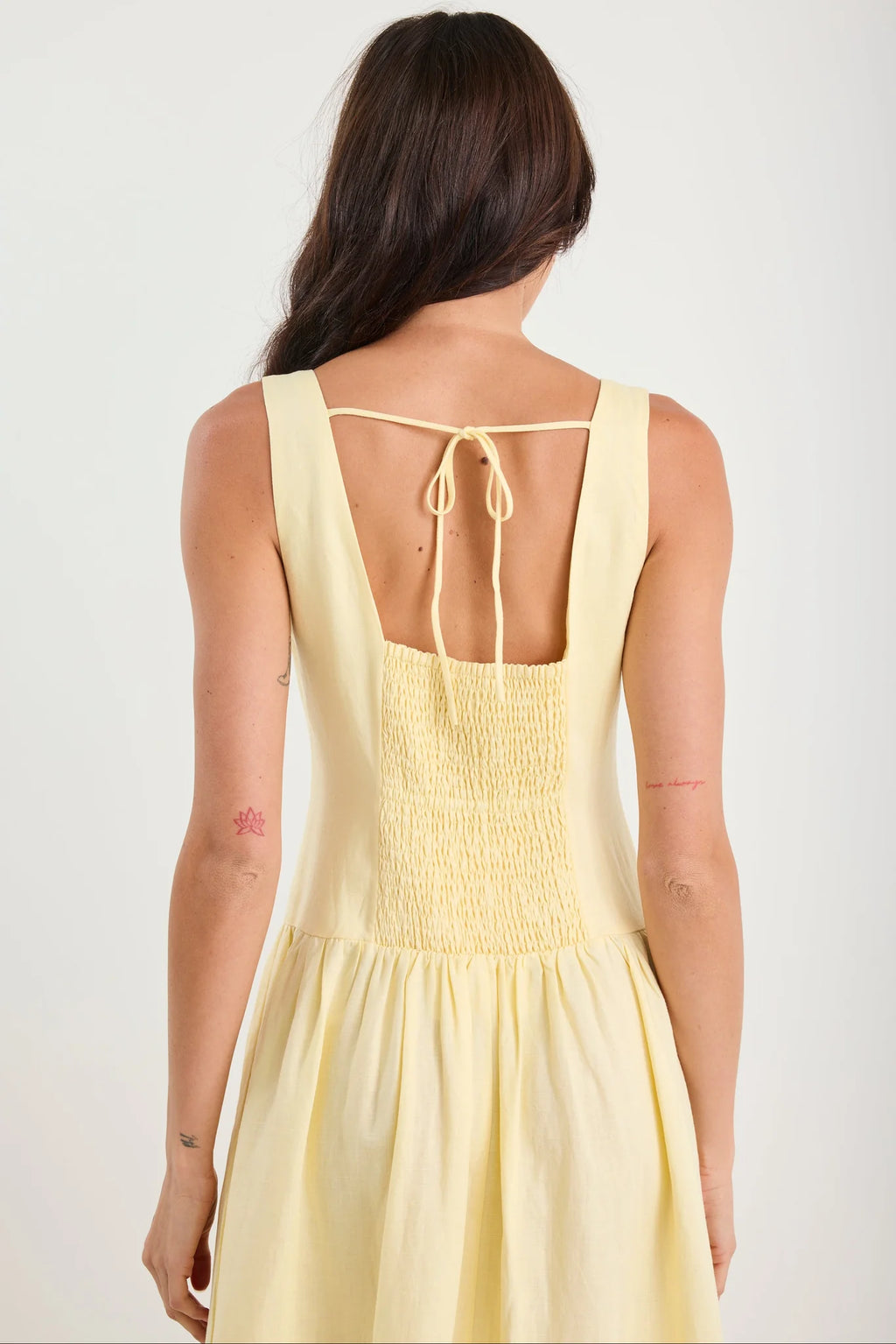 Gilded Butter Square Neck Maxi Dress