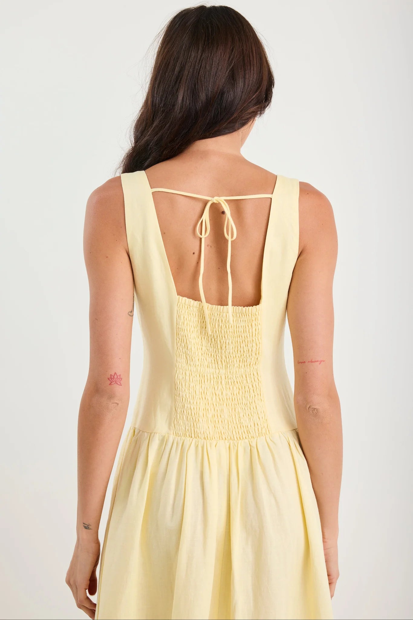 Gilded Butter Square Neck Maxi Dress