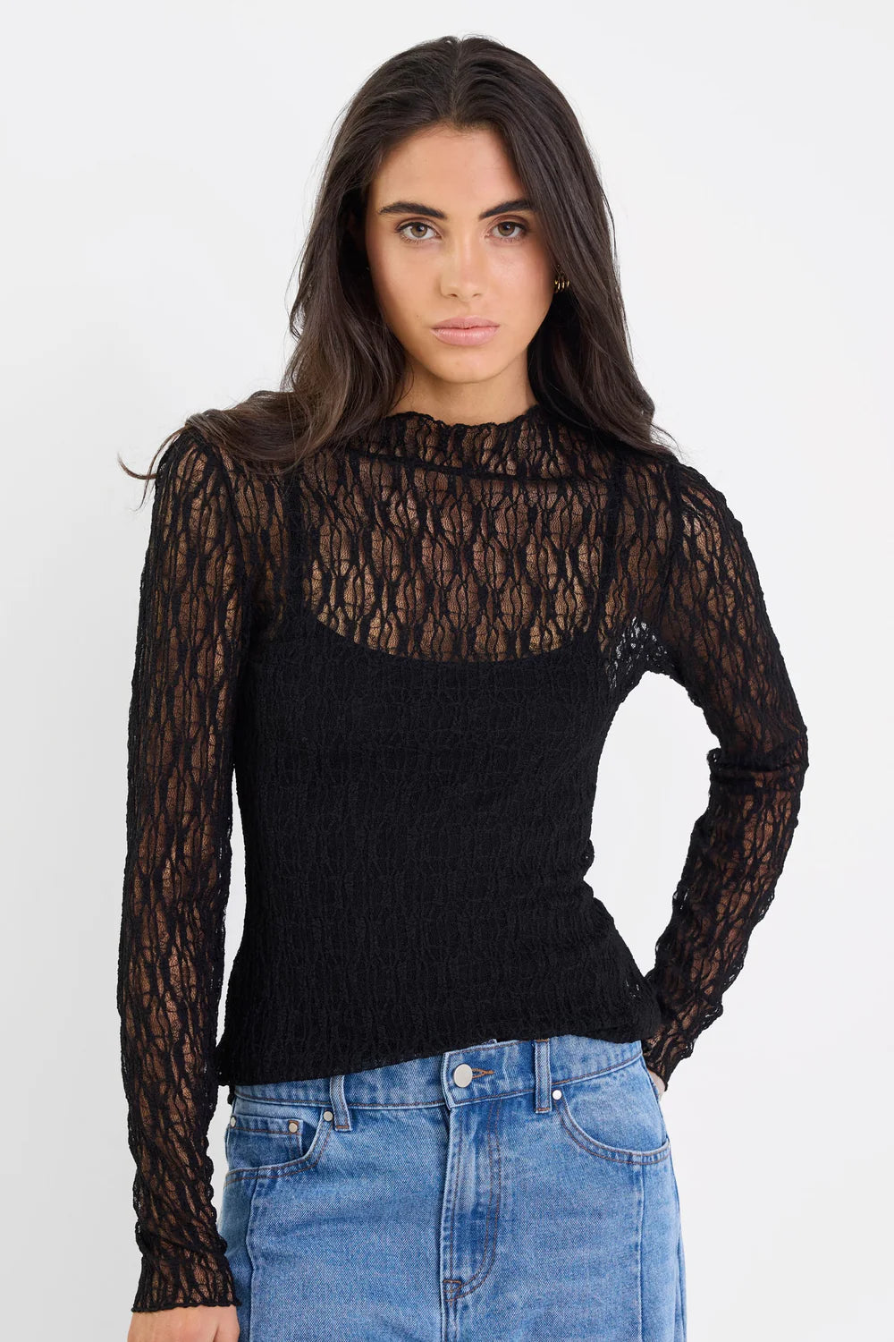 Giving Lace Long Sleeve Top
