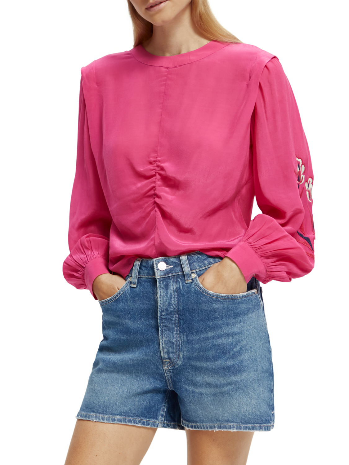 Ruched Waist Tulips Top