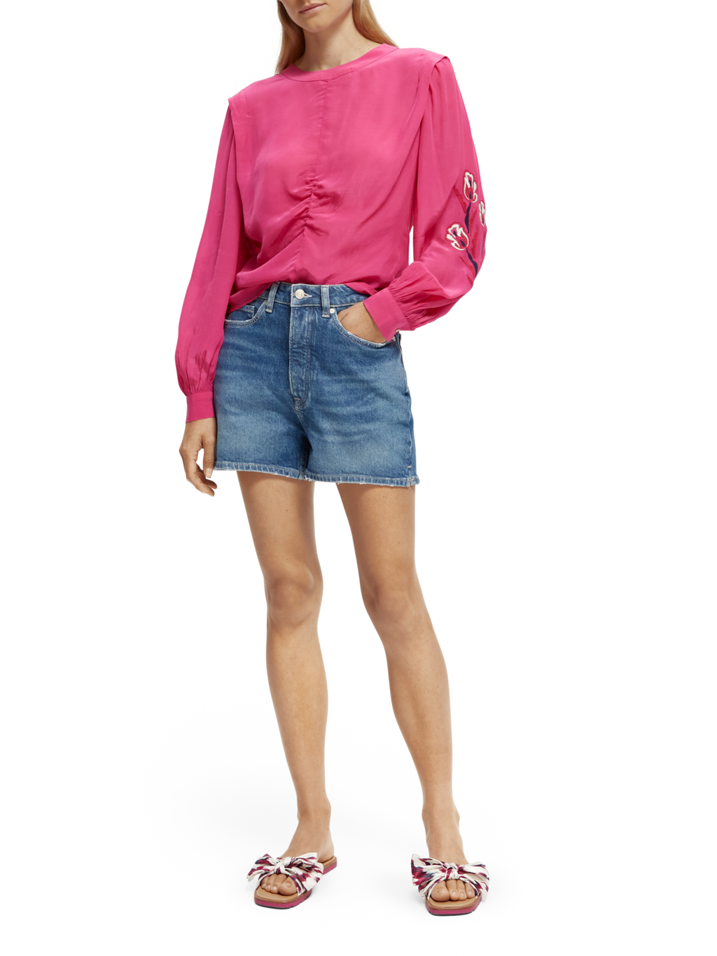 Ruched Waist Tulips Top