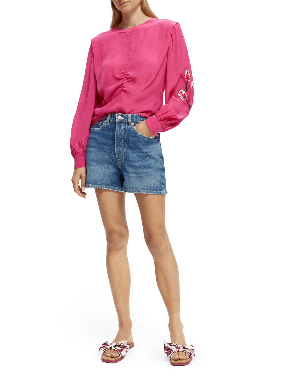 Ruched Waist Tulips Top