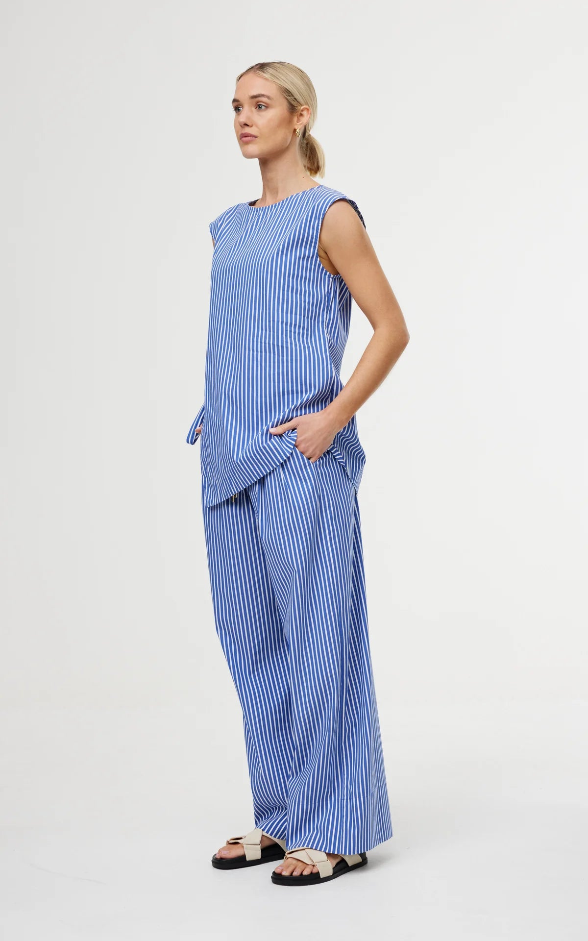 Hampton Pant in Riviera Stripe