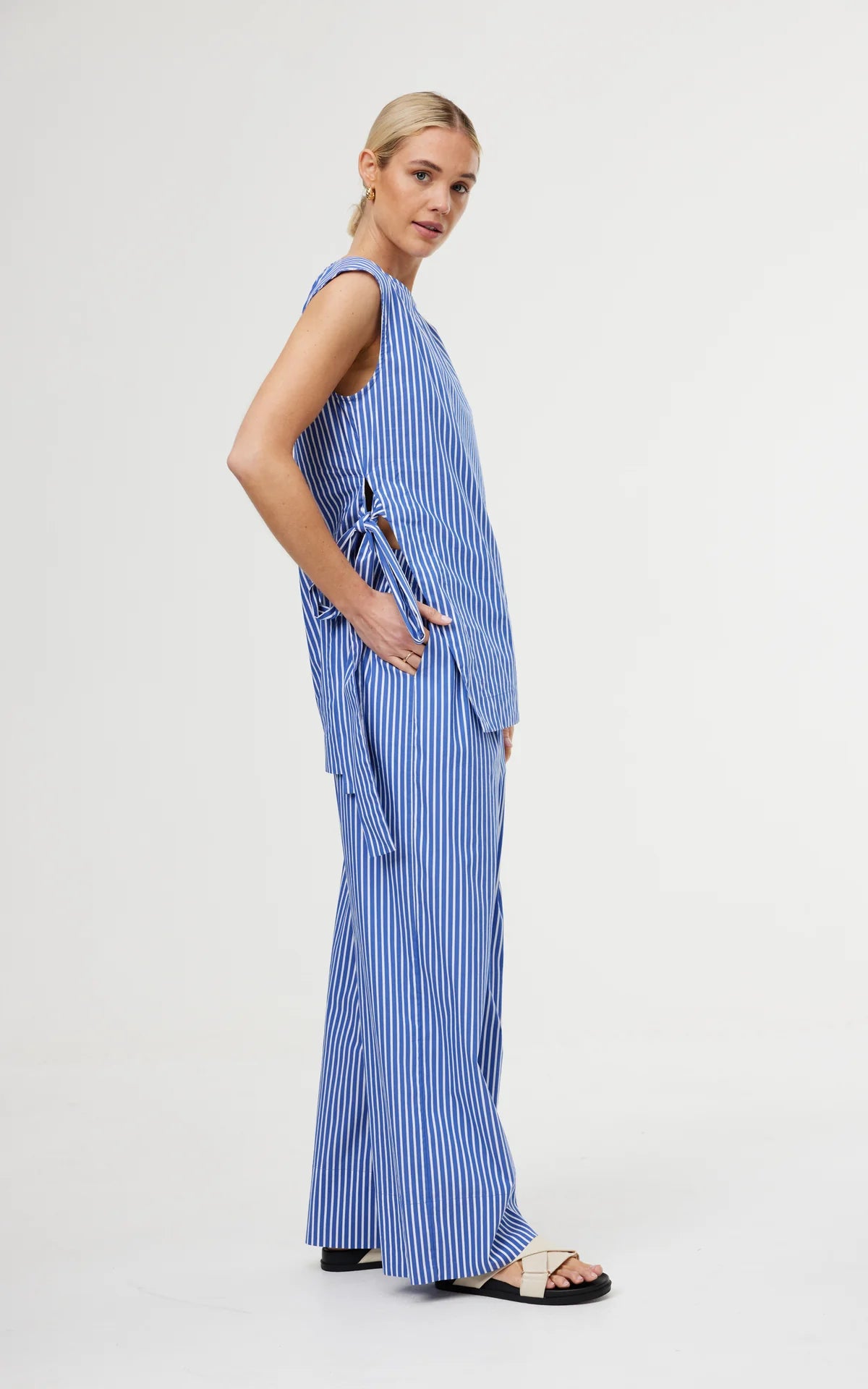 Hampton Pant in Riviera Stripe